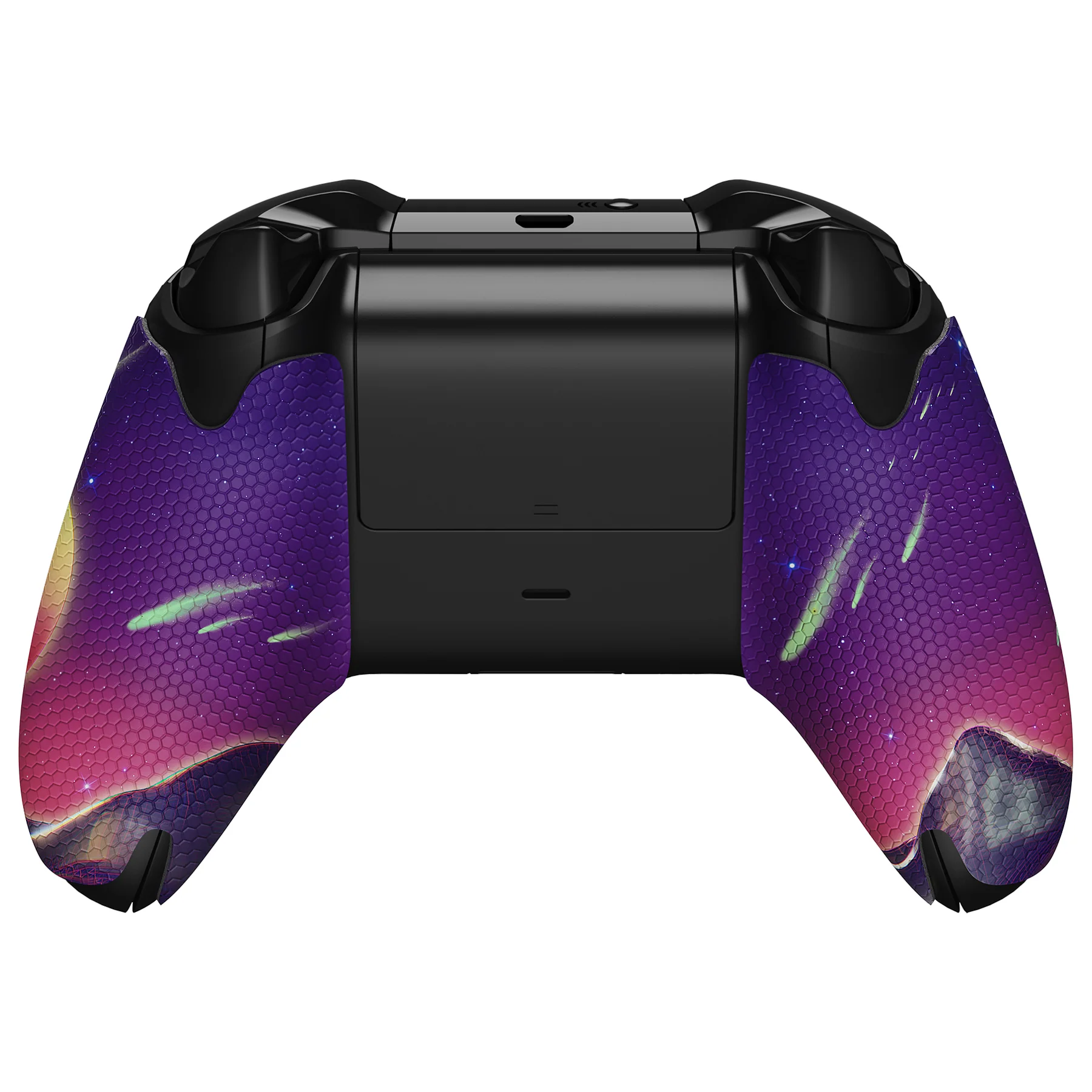 eXtremeRate Anti-Skid Sweat-Absorbent Textured Handle Grips for Xbox One & Xbox One X/S Controller - The Cyber Moon - Image 6