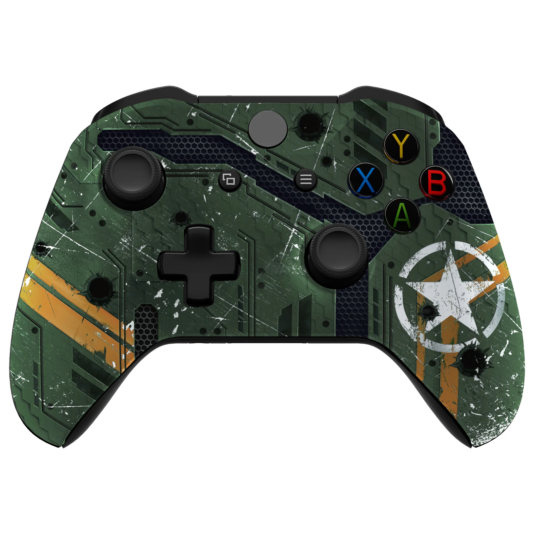 eXtremeRate Replacement Front Housing Shell for Xbox One X & S Controller (Model 1708) - Army Mecha - Image 2