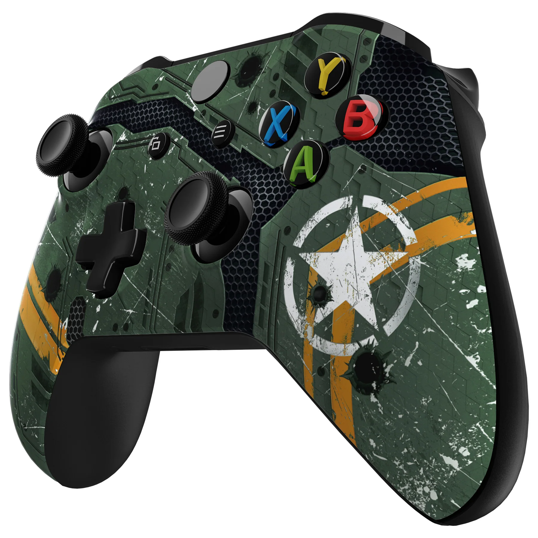 eXtremeRate Replacement Front Housing Shell for Xbox One X & S Controller (Model 1708) - Army Mecha - Image 4