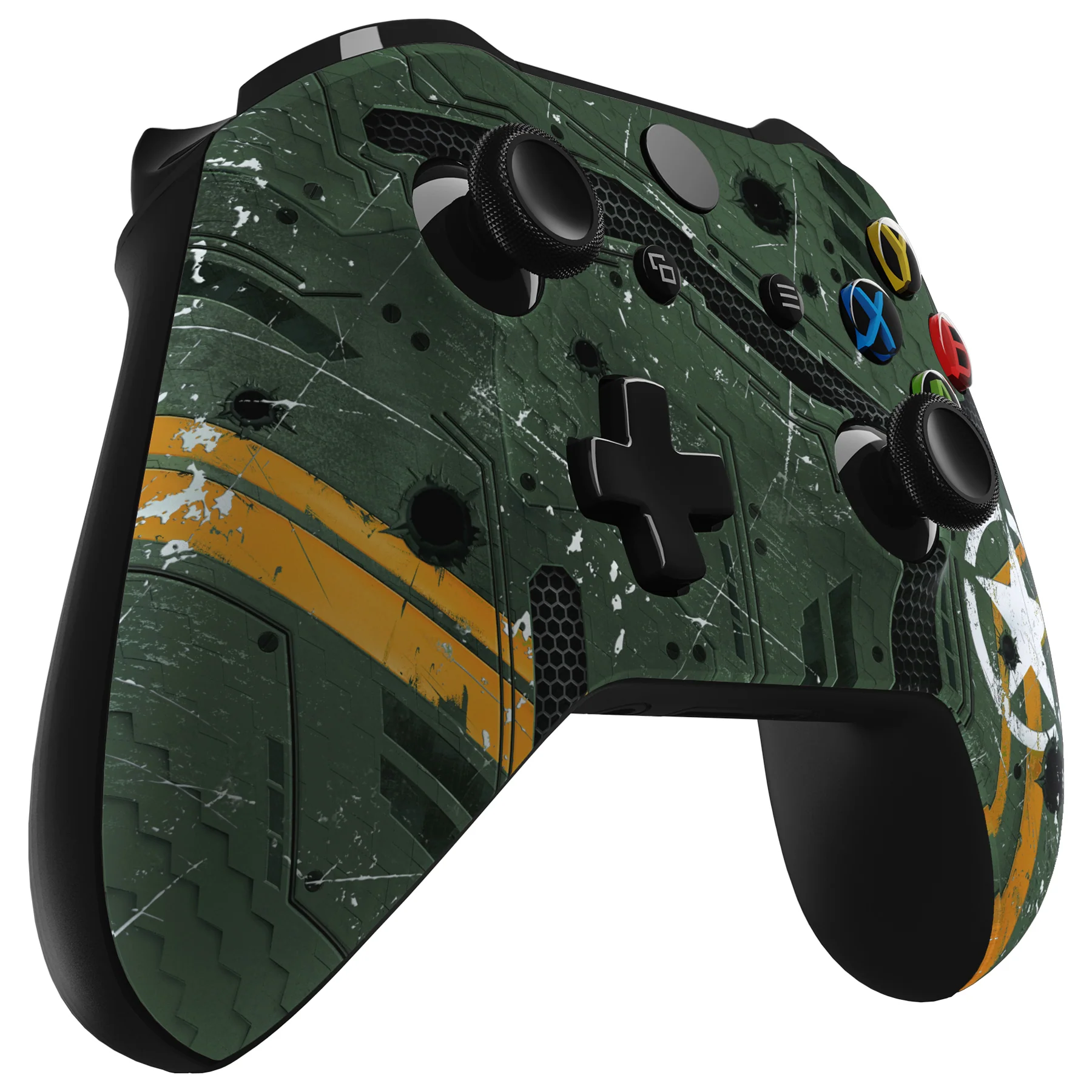 eXtremeRate Replacement Front Housing Shell for Xbox One X & S Controller (Model 1708) - Army Mecha - Image 5
