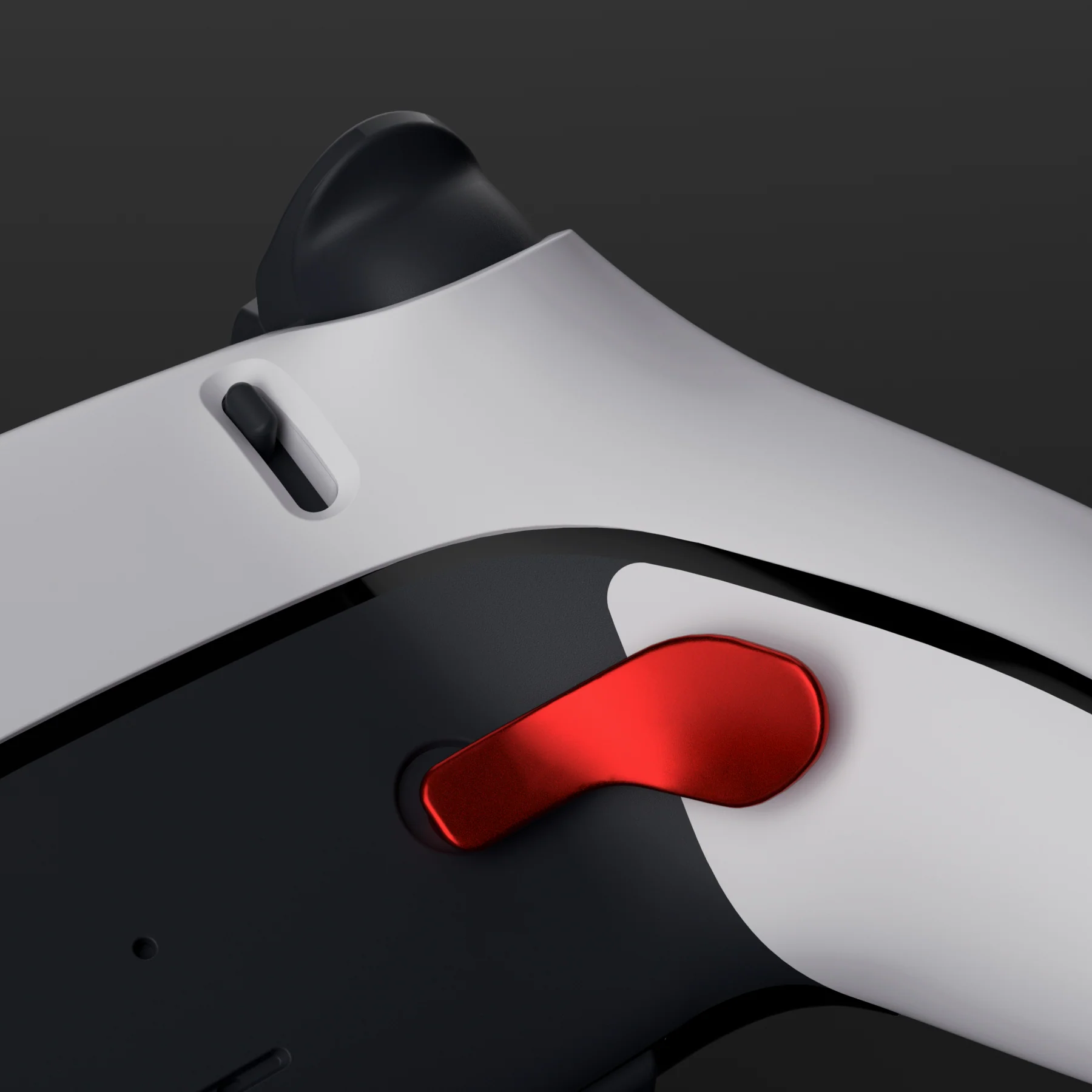 eXtremeRate Replacement Interchangeable 4PCS Metal Back Paddles for PS5 Edge Controller - Metallic Scarlet Red - Image 6