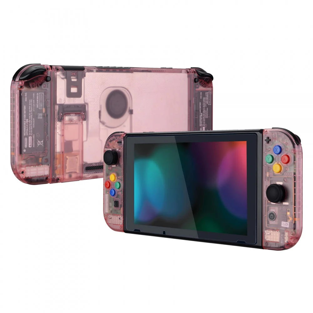 eXtremeRate Replacement Full Set Shells with Buttons for Nintendo Switch - Cherry Pink - Image 5