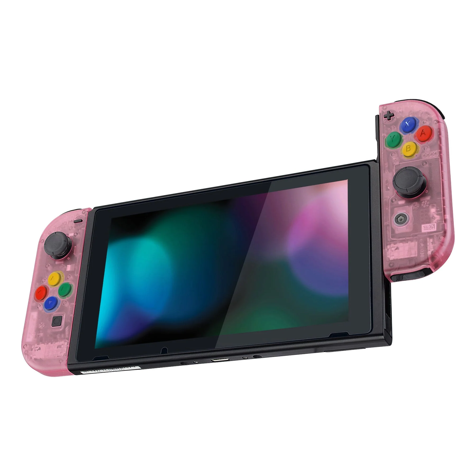 eXtremeRate Replacement Full Set Shells with Buttons for Nintendo Switch - Cherry Pink - Image 8