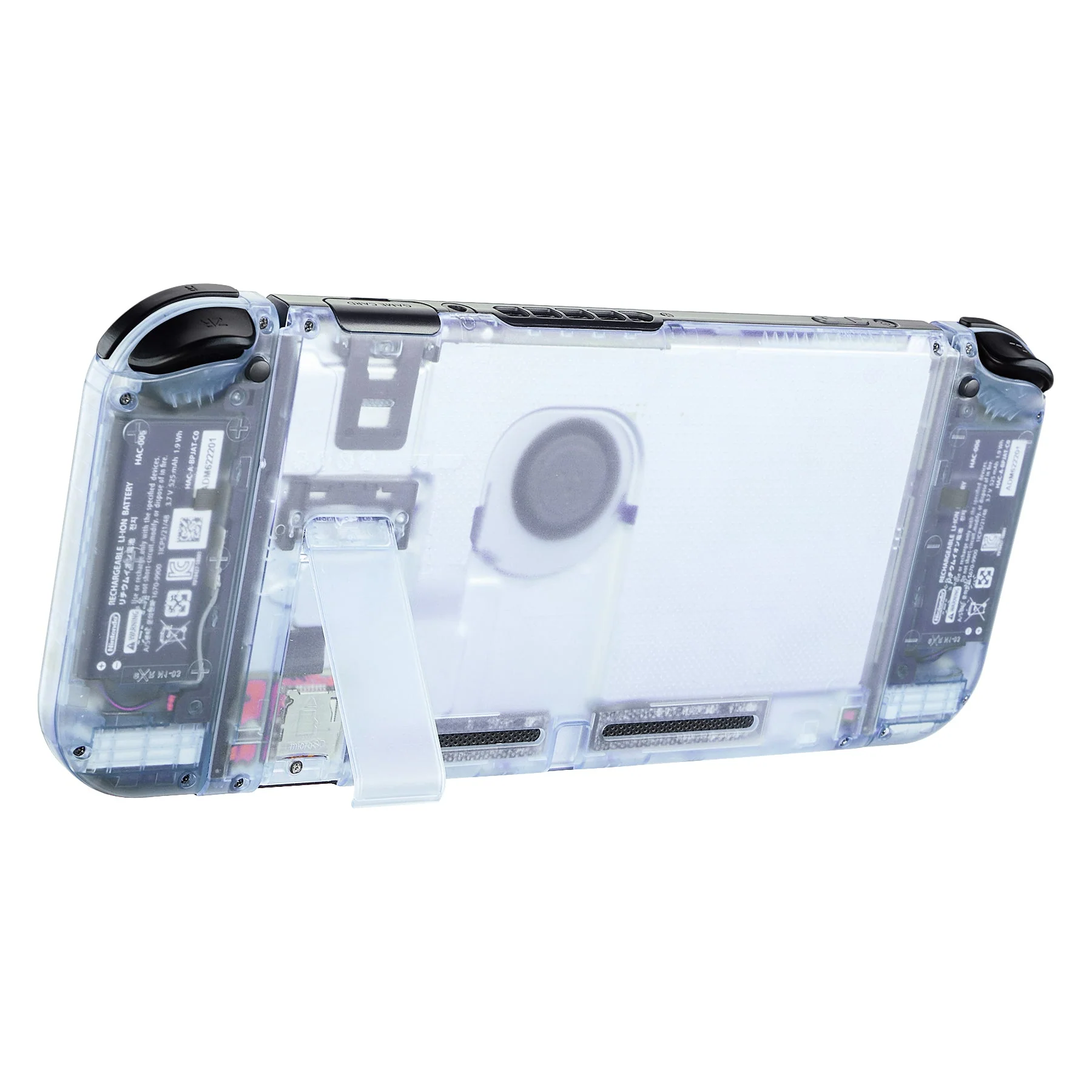 eXtremeRate Replacement Full Set Shells with Buttons for Nintendo Switch - Clear Glacier Blue - Image 10