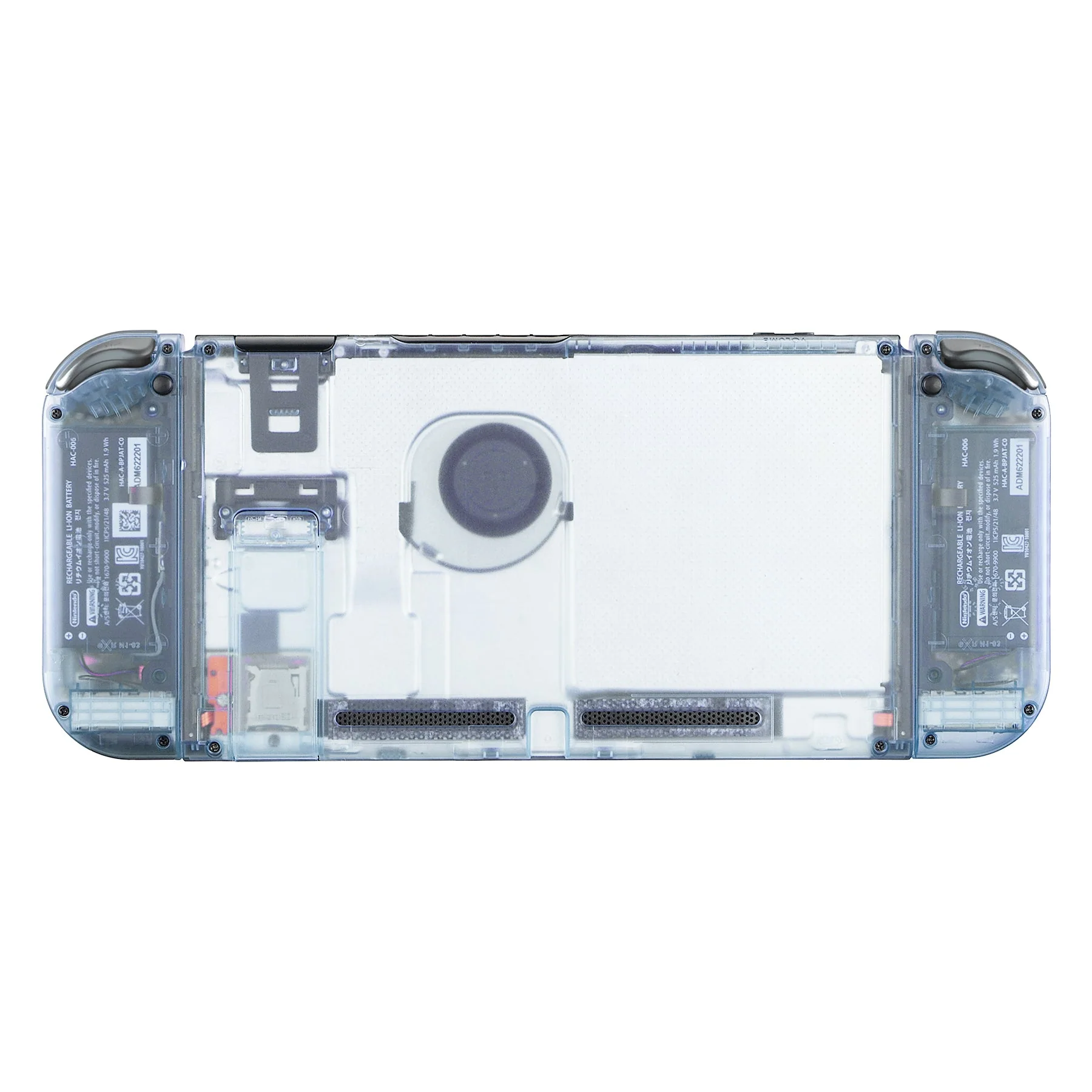eXtremeRate Replacement Full Set Shells with Buttons for Nintendo Switch - Clear Glacier Blue - Image 9