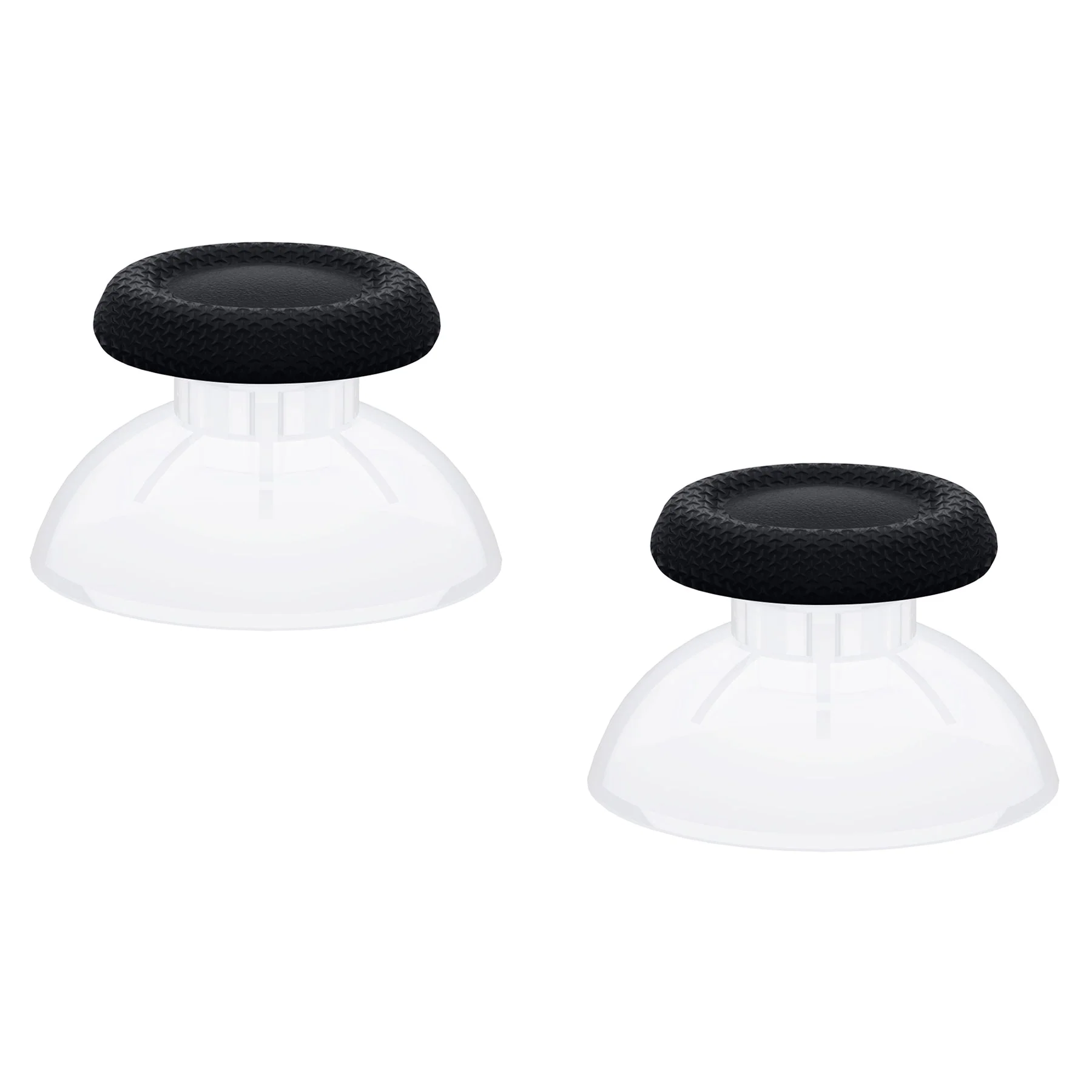 eXtremeRate Replacement Dual-Color Thumbsticks Analog Stick Joystick Compatible with PS5 & PS4 All Model Controller - Black & Clear - Image 5