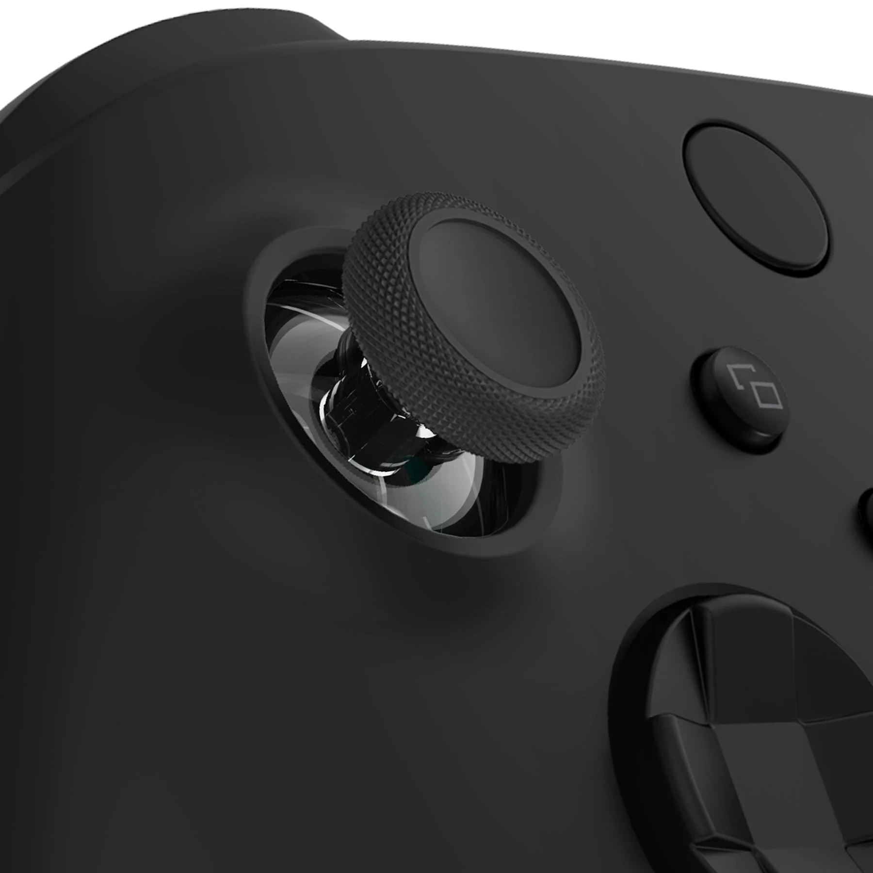eXtremeRate Replacement Thumbsticks for Xbox Series X/S Controller & Xbox One X/S Controller & Xbox One Standard Controller & Xbox One Elite Controller - Black & Clear - Image 2