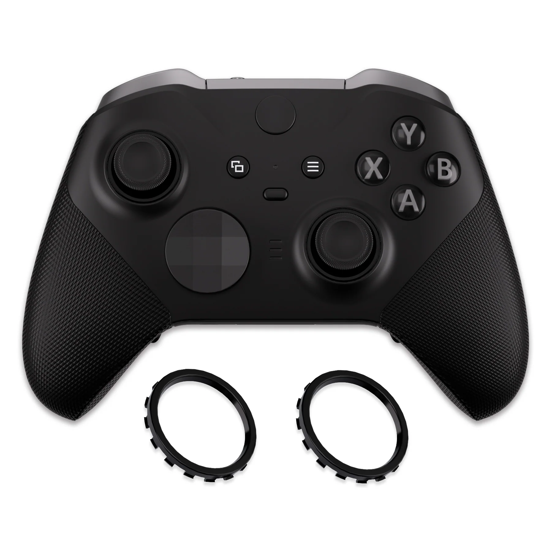 eXtremeRate Custom Accent Rings for Xbox Elite Series 2 Core & for Elite Series 2 & for Xbox One Elite Controller, Compatible with eXtremeRate ASR Version Shell for Xbox Series X/S Controller - Black - Image 4