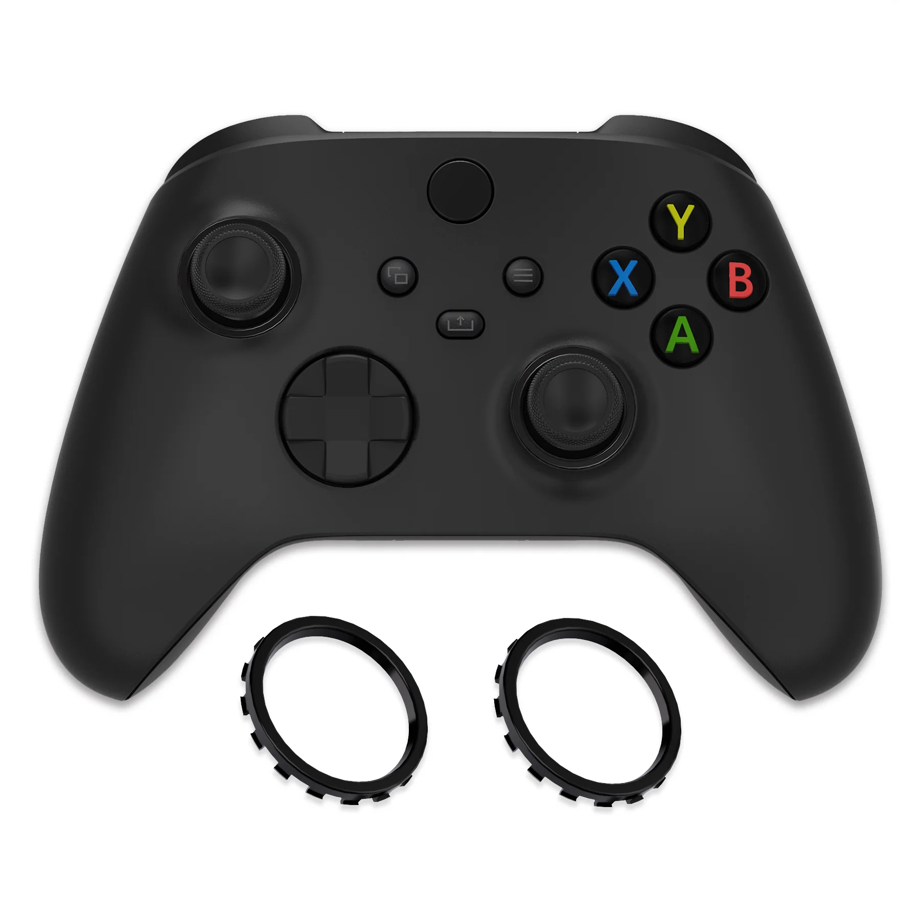 eXtremeRate Custom Accent Rings for Xbox Elite Series 2 Core & for Elite Series 2 & for Xbox One Elite Controller, Compatible with eXtremeRate ASR Version Shell for Xbox Series X/S Controller - Black - Image 5