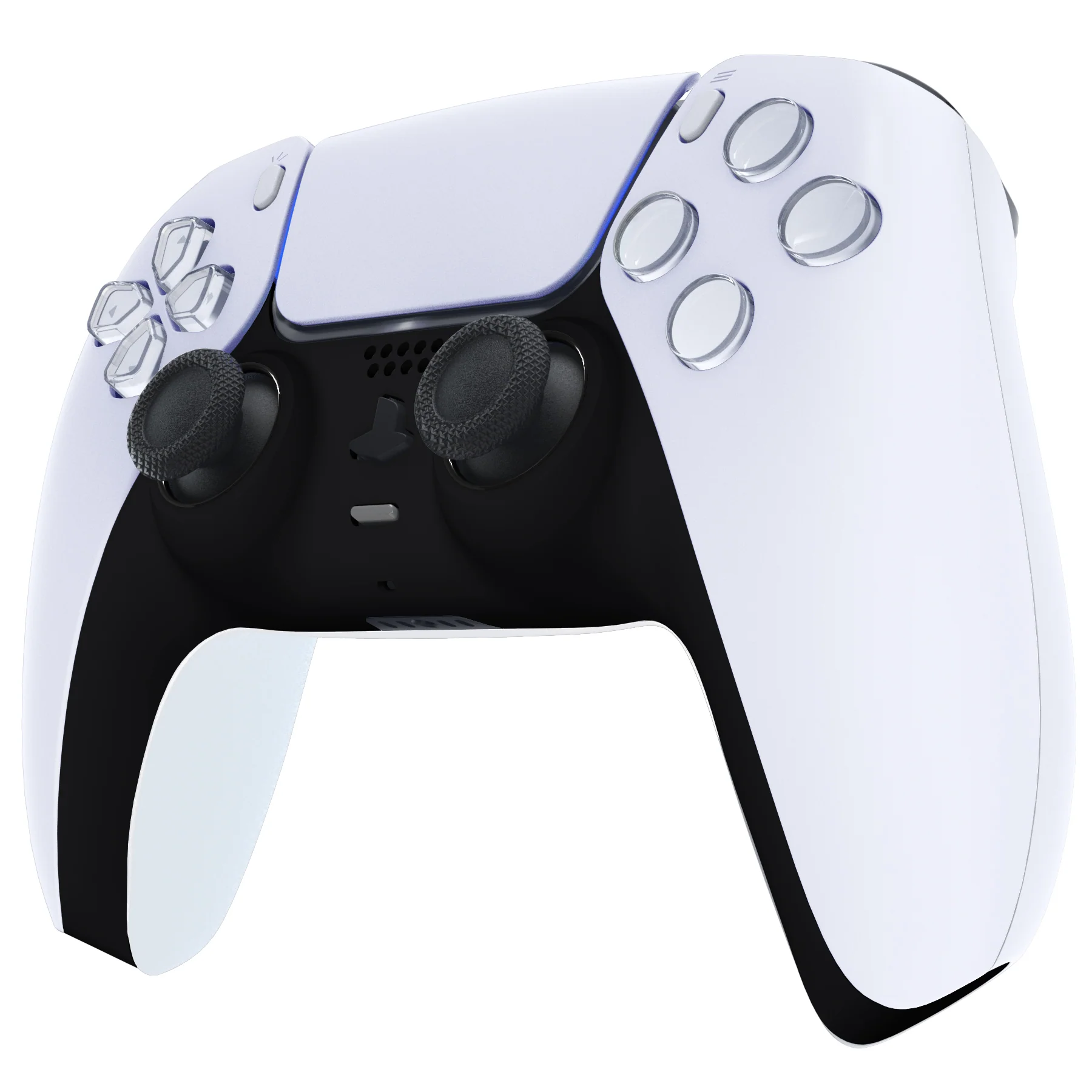 eXtremeRate Replacement Decorative Trim Shell with Accent Rings Compatible with PS5 Controller BDM-010/020/030/040/050 - Black - Image 4