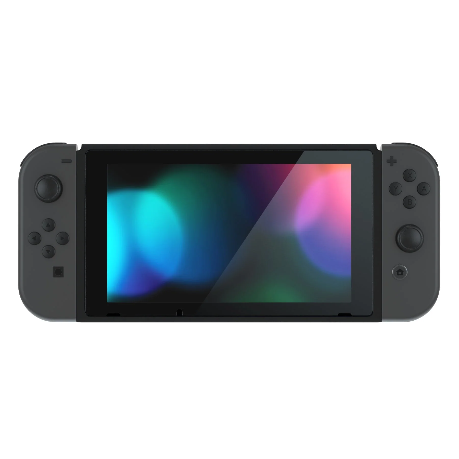 eXtremeRate DIY Replacement Housing Shell Front Frame with Volume Up Down Power Buttons for NS Switch Console - Black - Image 3