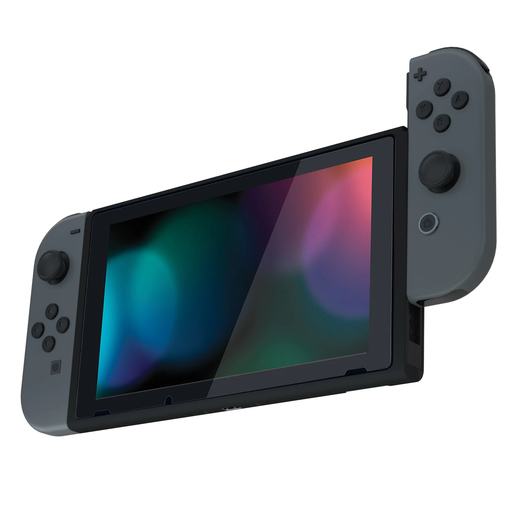 eXtremeRate DIY Replacement Housing Shell Front Frame with Volume Up Down Power Buttons for NS Switch Console - Black - Image 5