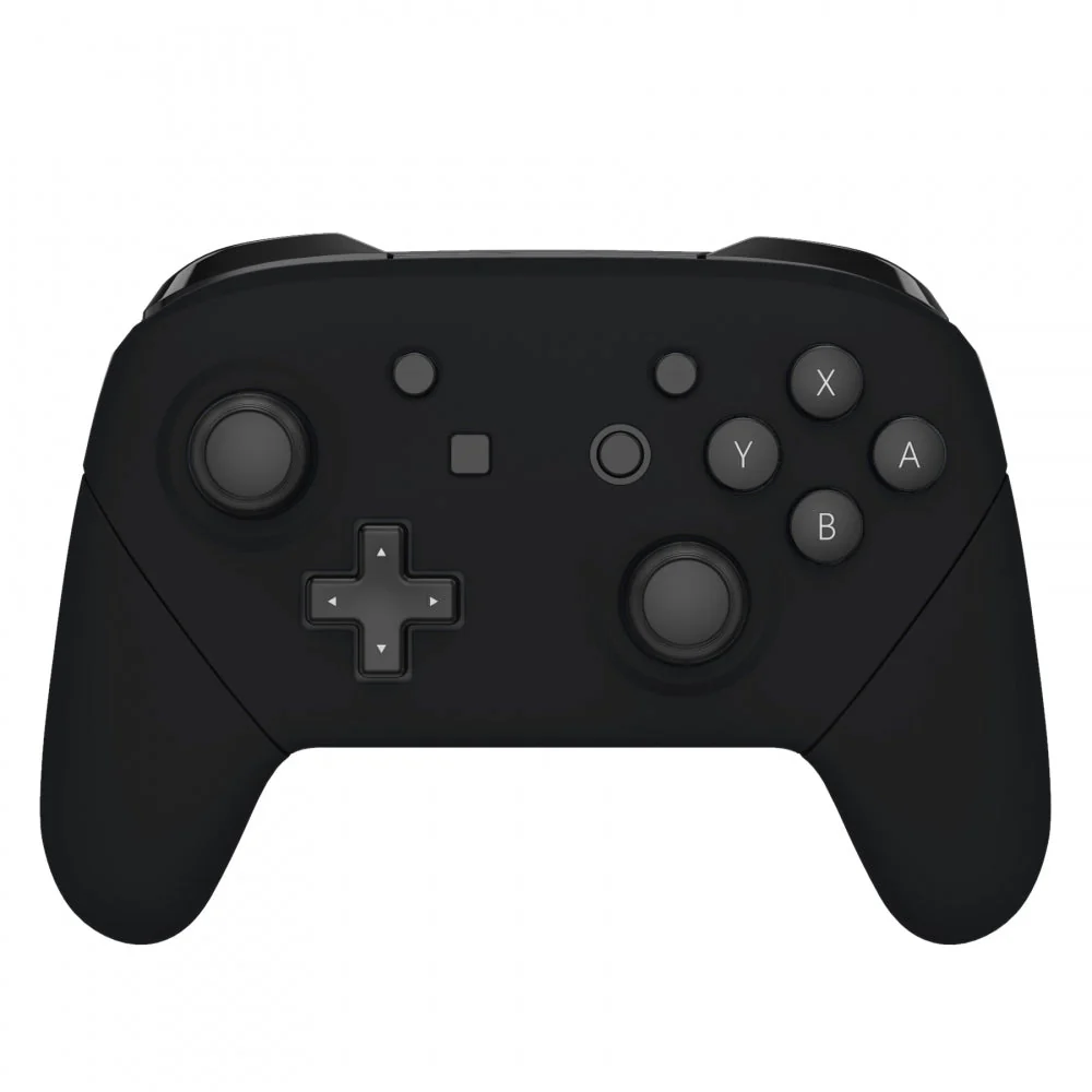 eXtremeRate Replacement Full Set Shell Faceplate Backplate Handles for Nintendo Switch Pro - Black - Image 3