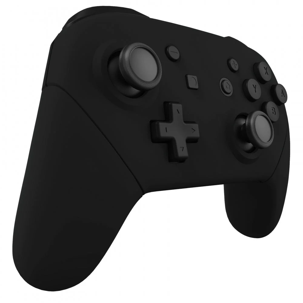 eXtremeRate Replacement Full Set Shell Faceplate Backplate Handles for Nintendo Switch Pro - Black - Image 5