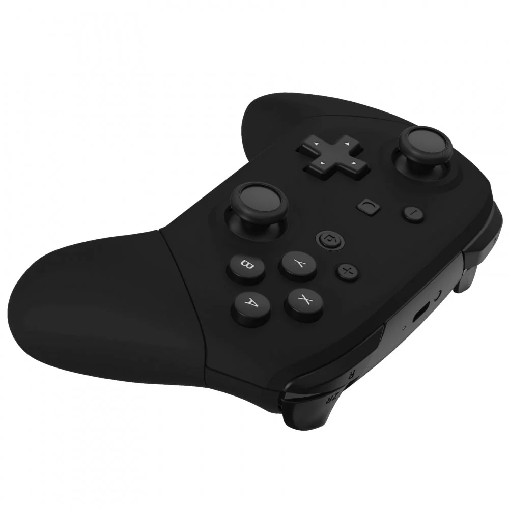 eXtremeRate Replacement Full Set Shell Faceplate Backplate Handles for Nintendo Switch Pro - Black - Image 6