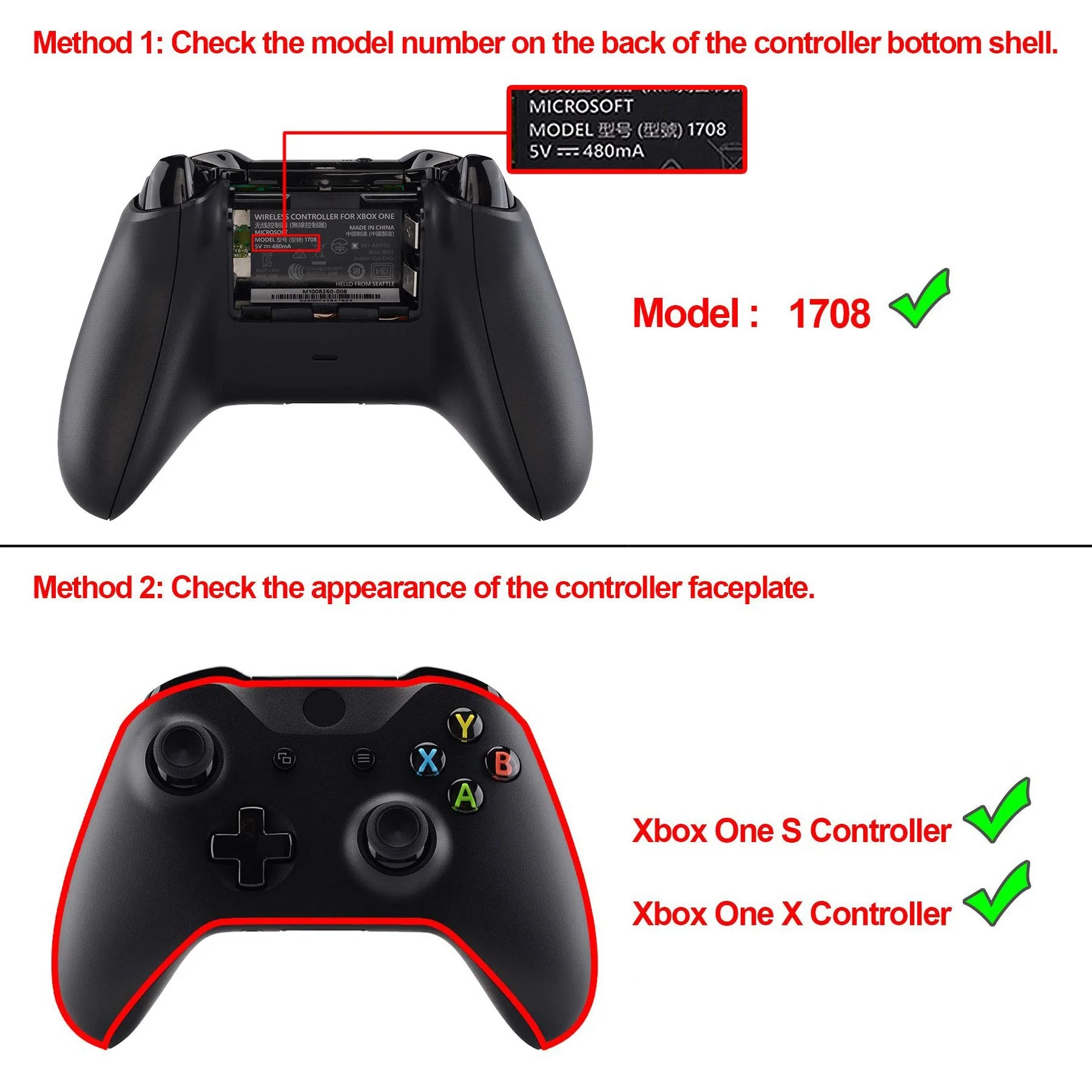 eXtremeRate Multi-Colors Luminated Buttons DTFS (DTF 2.0) LED Kit for Xbox One X & S Controller - Black - Image 4