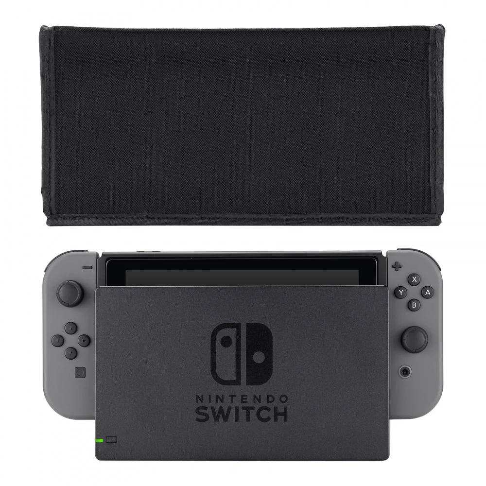 eXtremeRate Anti Scratch Waterproof Nylon Dust Cover for NS Switch Charging Dock - Black - Image 3