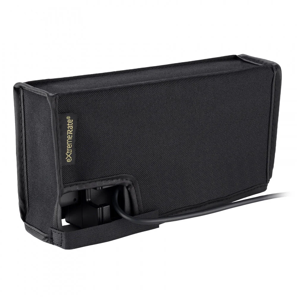 eXtremeRate Anti Scratch Waterproof Nylon Dust Cover for NS Switch Charging Dock - Black - Image 4