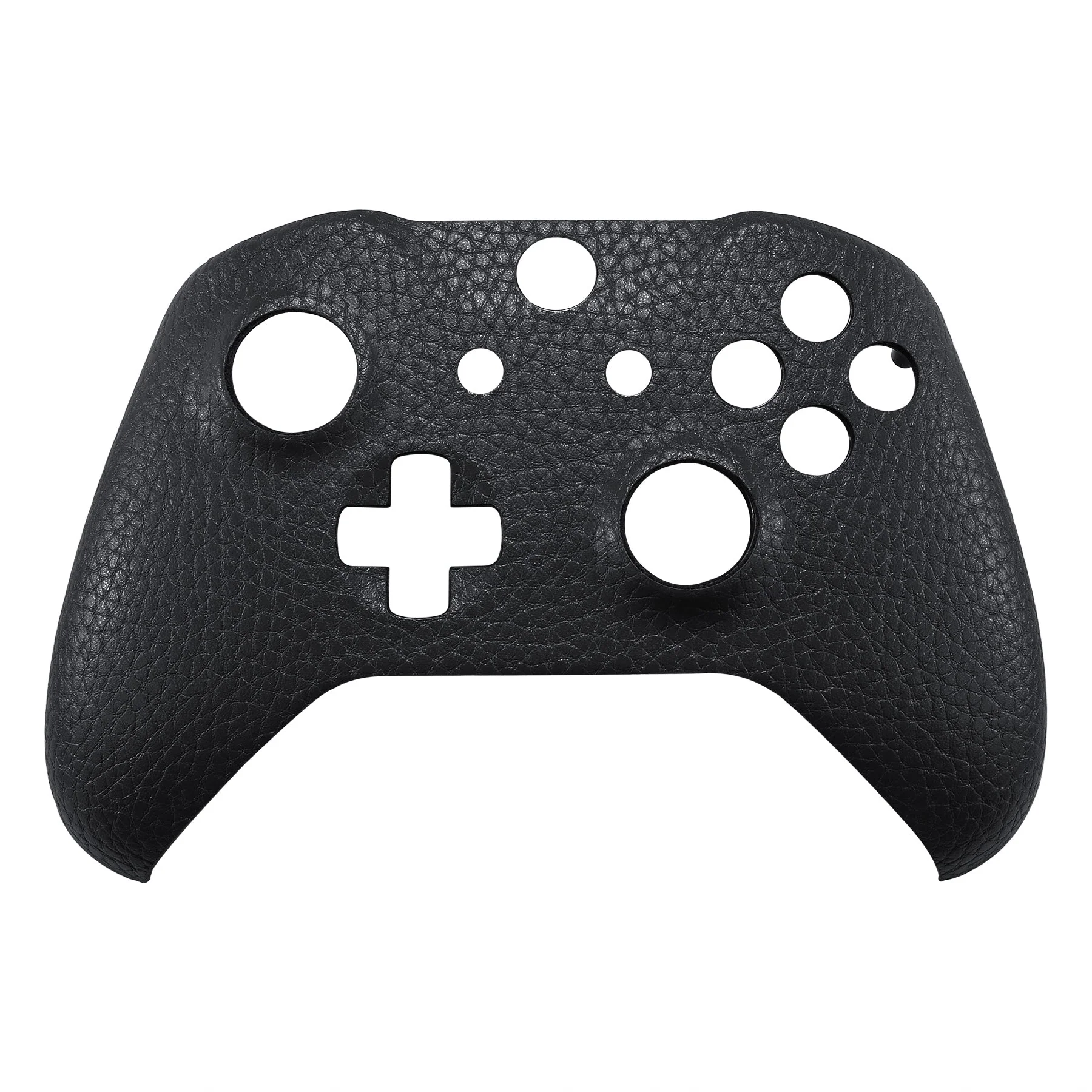 eXtremeRate Replacement Front Housing Shell with Side Rails Panel for Xbox One X & S Controller (Model 1708) - Black Premium Textured PU Leather - Image 10