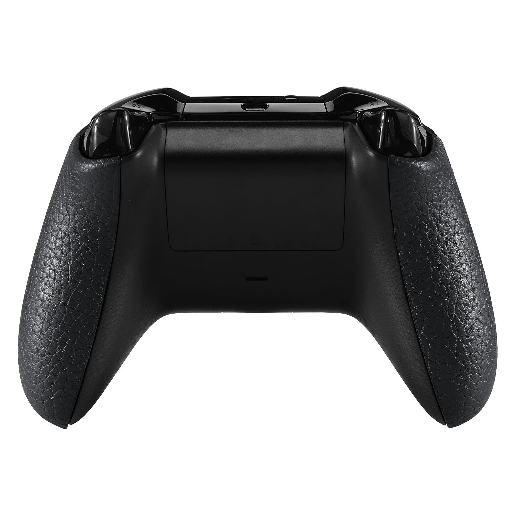 eXtremeRate Replacement Front Housing Shell with Side Rails Panel for Xbox One X & S Controller (Model 1708) - Black Premium Textured PU Leather - Image 8