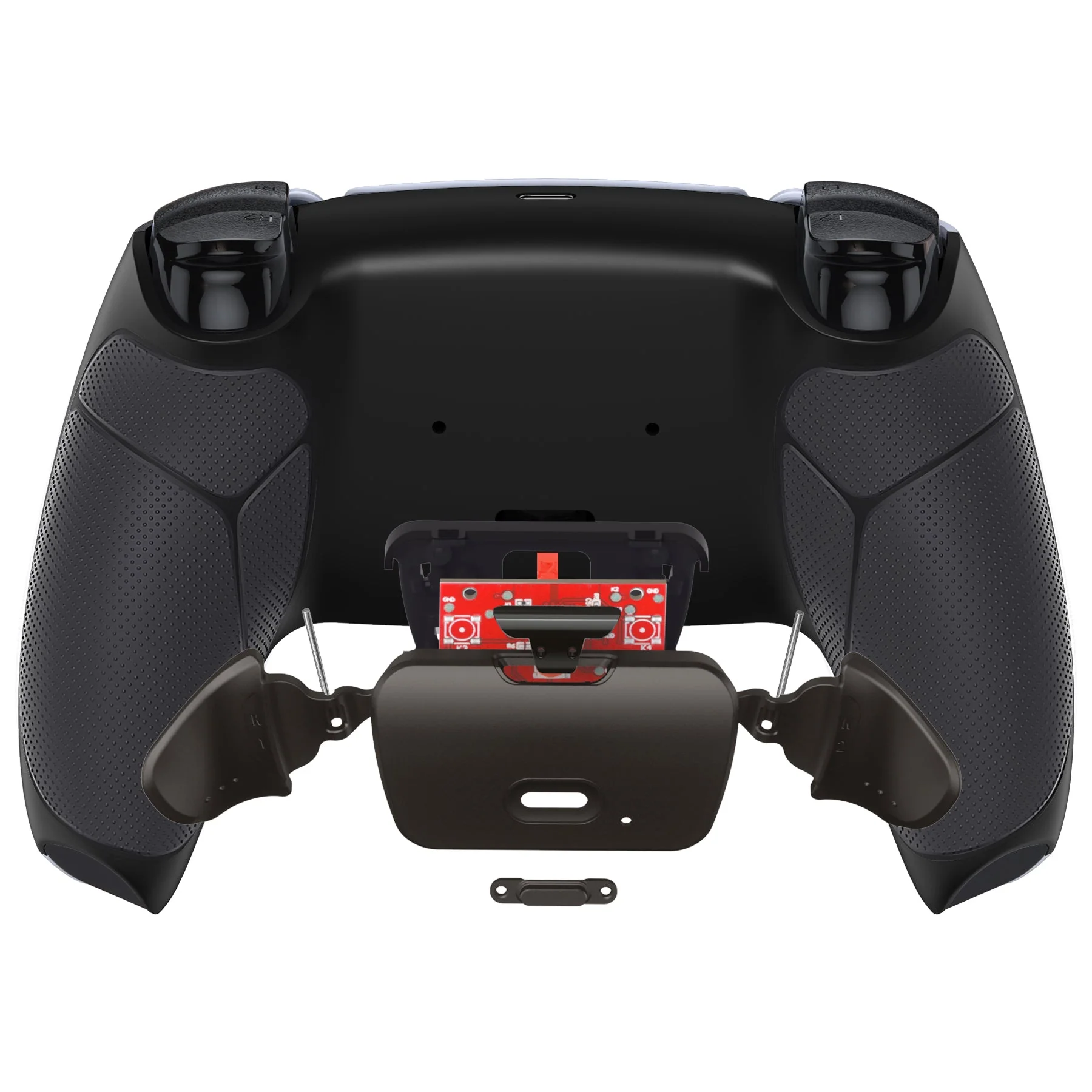eXtremeRate Black Real Metal Buttons (RMB) Version RISE 2.0 Remap Kit for PS5 Controller BDM-010/020 - Rubberized Black - Image 6
