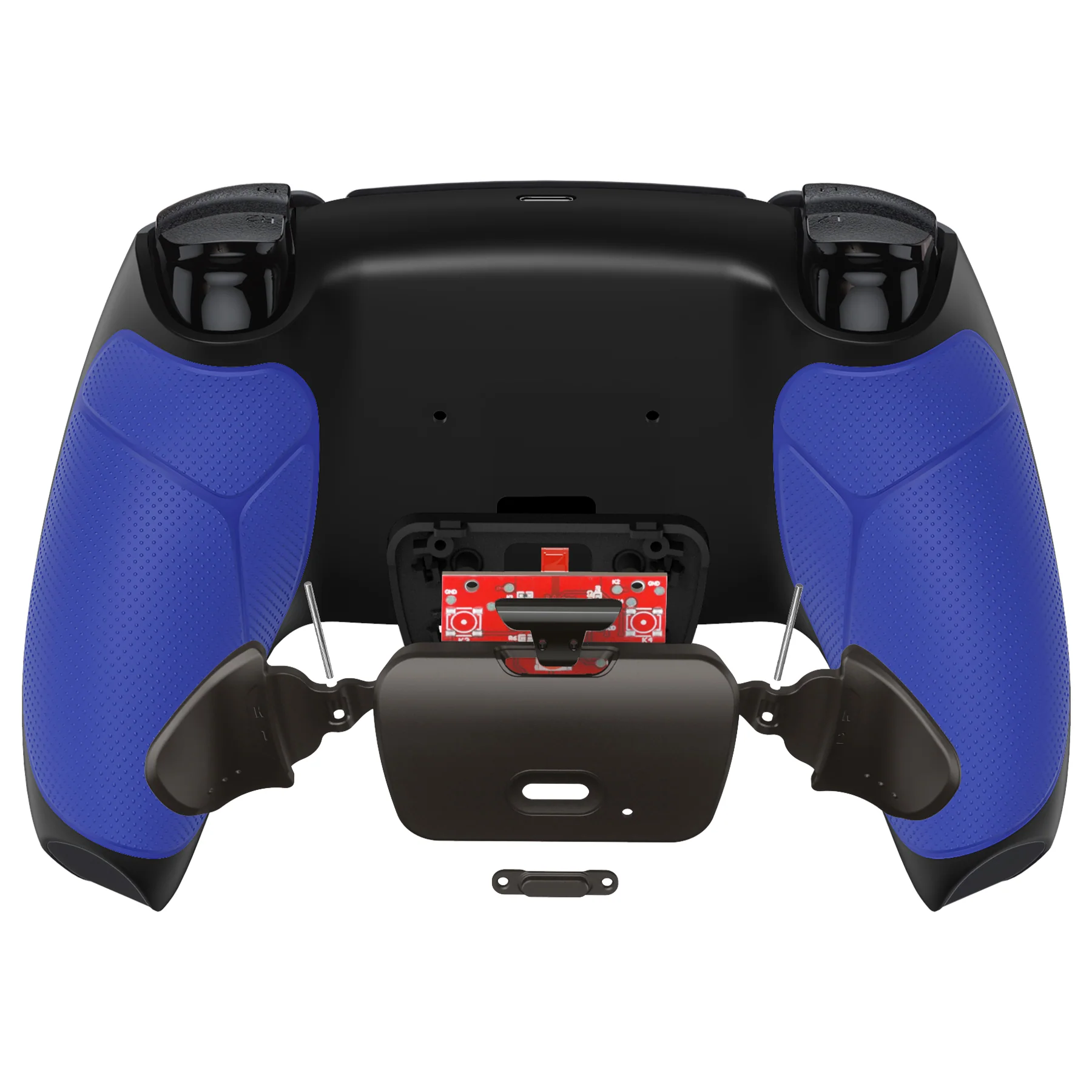 eXtremeRate Black Real Metal Buttons (RMB) Version RISE 2.0 Remap Kit for PS5 Controller BDM-010/020 - Rubberized Blue - Image 6