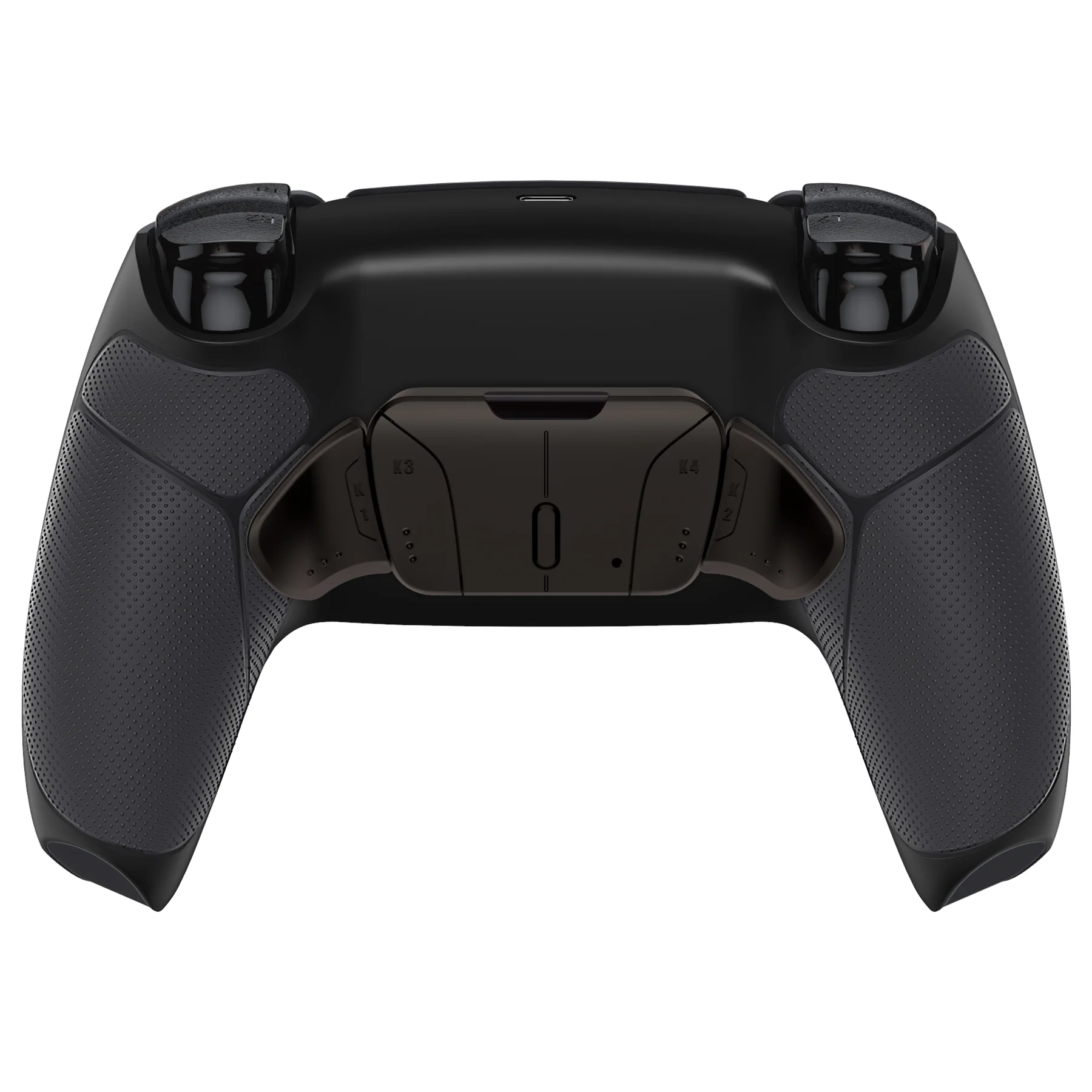eXtremeRate Black Real Metal Buttons (RMB) Version RISE4 Remap Kit for PS5 Controller BDM-010/020 - Rubberized Black - Image 7