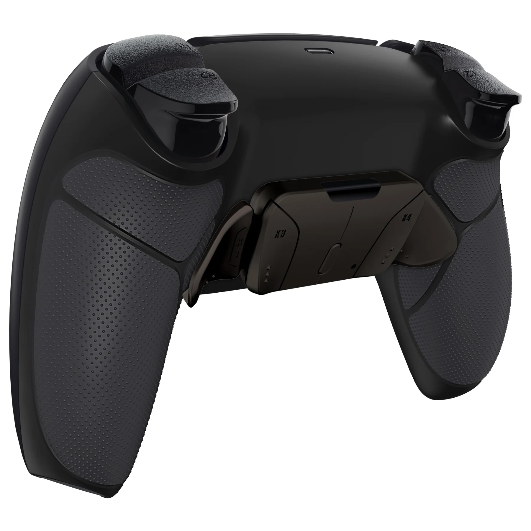 eXtremeRate Black Real Metal Buttons (RMB) Version RISE4 Remap Kit for PS5 Controller BDM-010/020 - Rubberized Black - Image 8