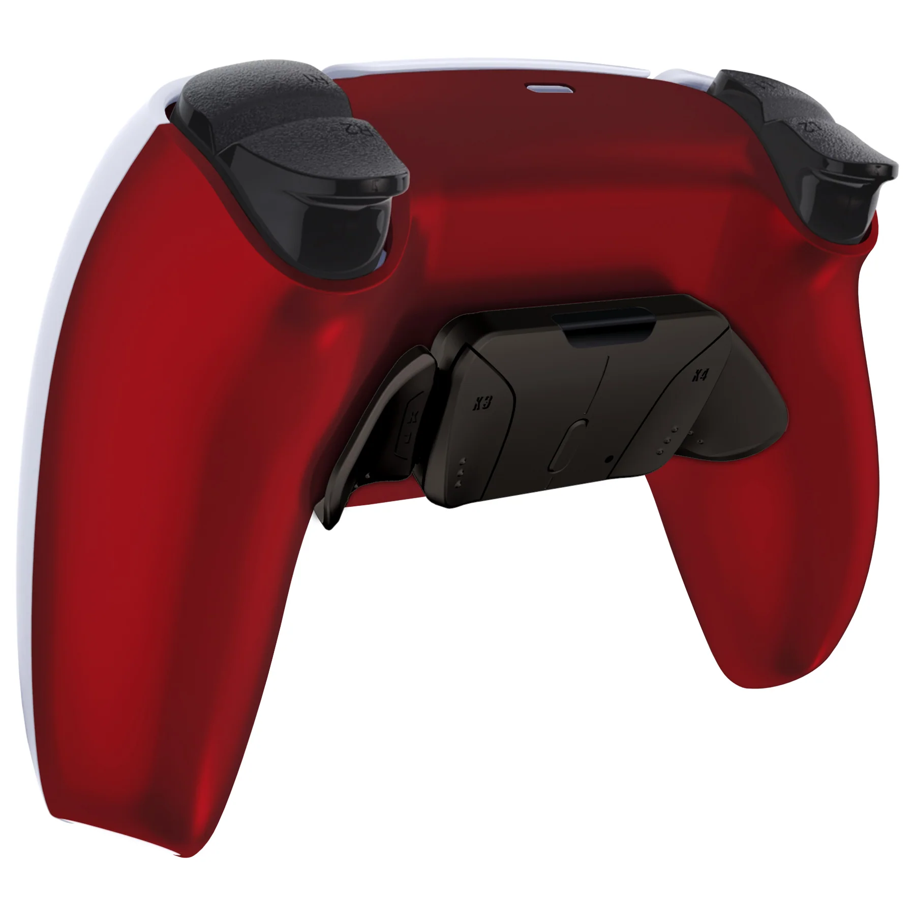 eXtremeRate Black Real Metal Buttons (RMB) Version RISE4 Remap Kit for PS5 Controller BDM-010/020 - Scarlet Red - Image 8