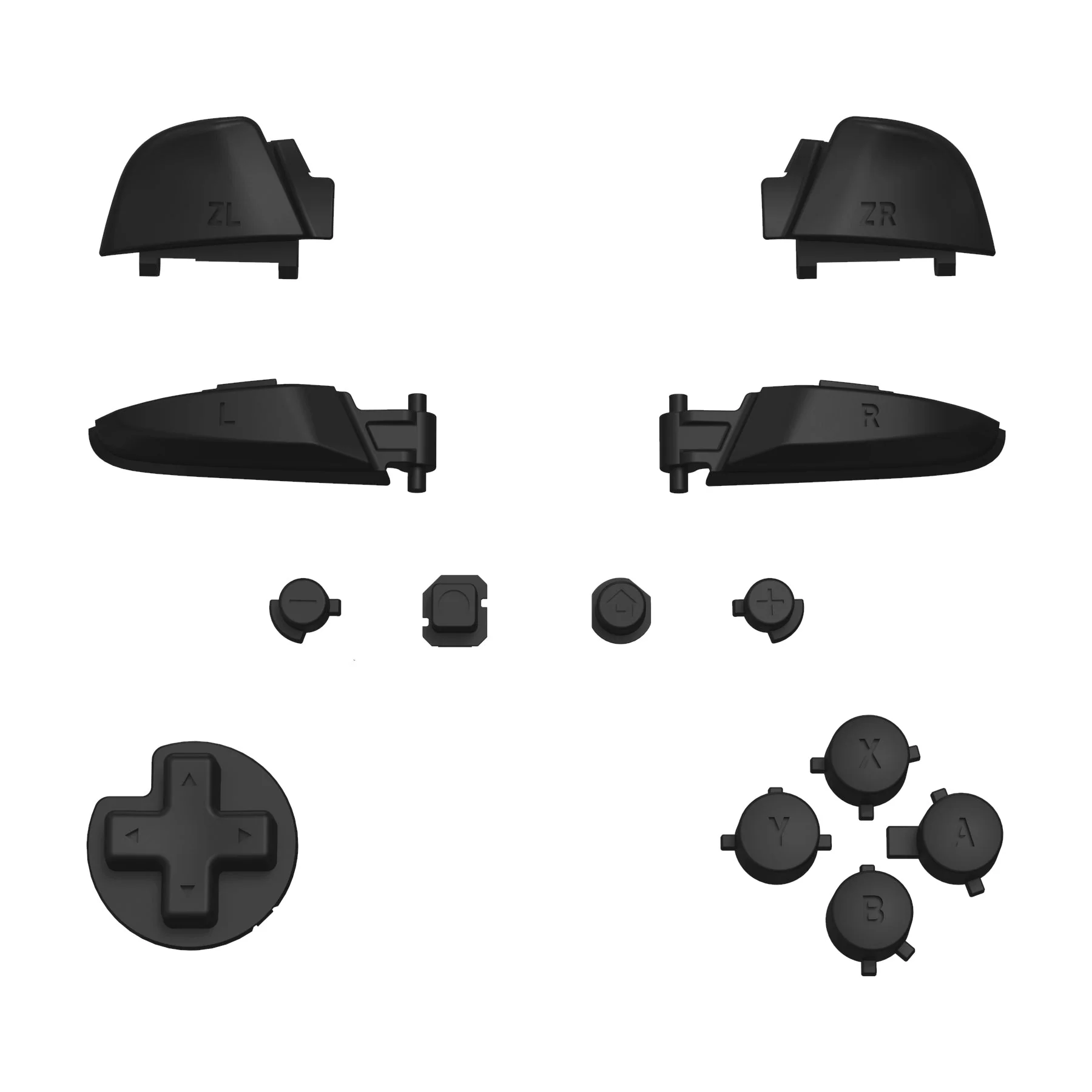 eXtremeRate DIY Replacement Full Set Buttons for Nintendo Switch Pro Controller - Black - Image 8