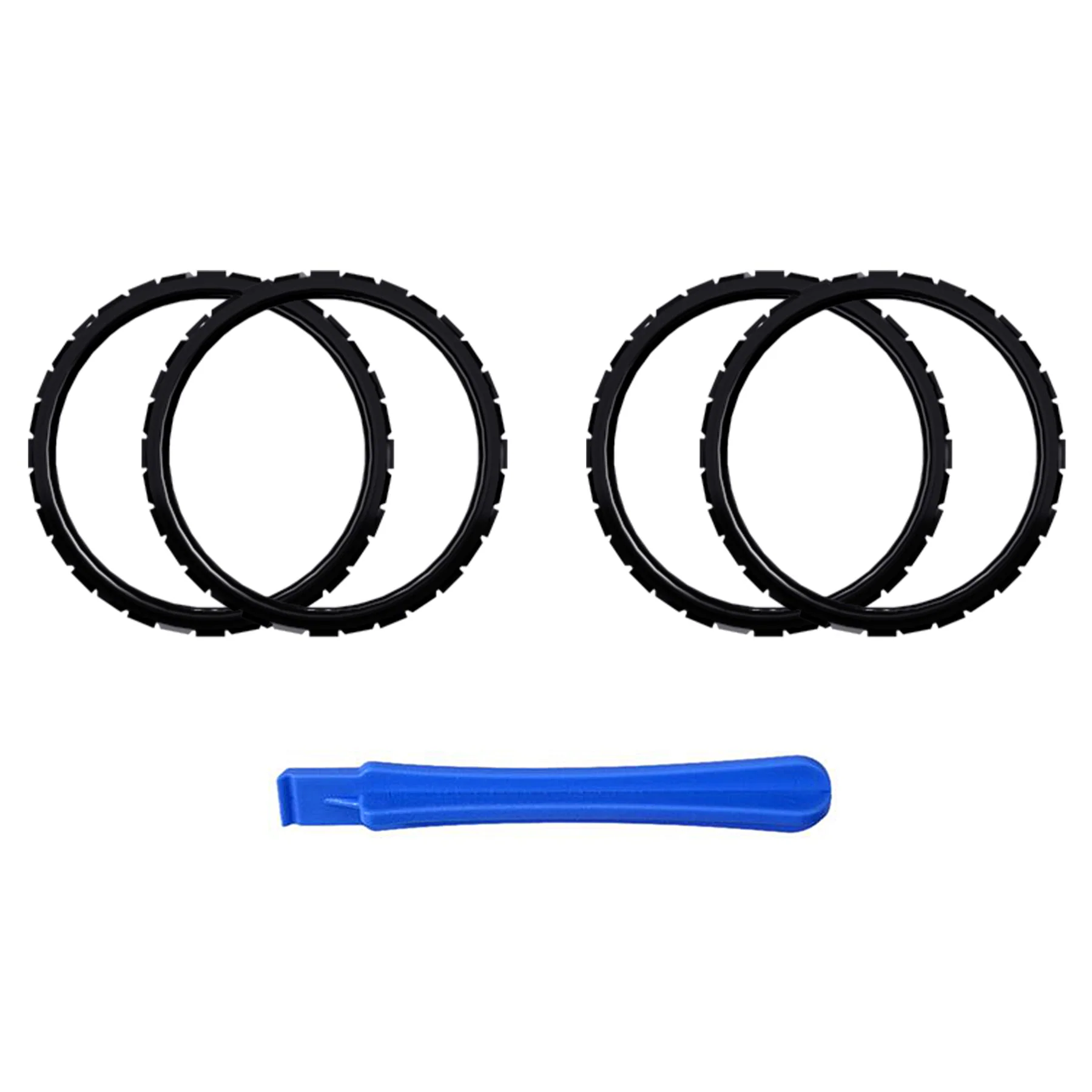 eXtremeRate Custom Replacement Accent Rings for PS5 Controller - Black - Image 2