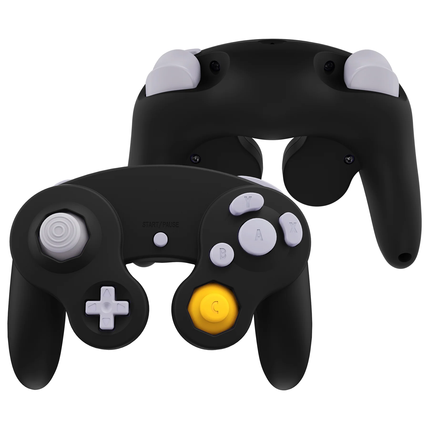 eXtremeRate Replacement Faceplate Backplate with Buttons for Nintendo GameCube Controller NGC - Black - Image 2