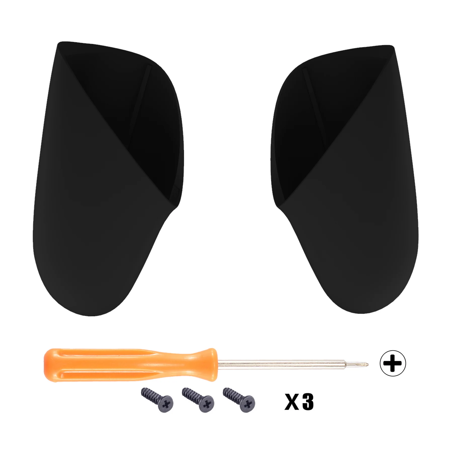 eXtremeRate Replacement Handle Grips for Nintendo Switch Pro Controller - Black - Image 2