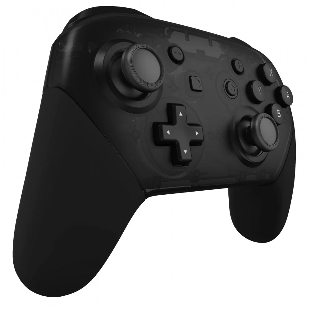 eXtremeRate Replacement Handle Grips for Nintendo Switch Pro Controller - Black - Image 4