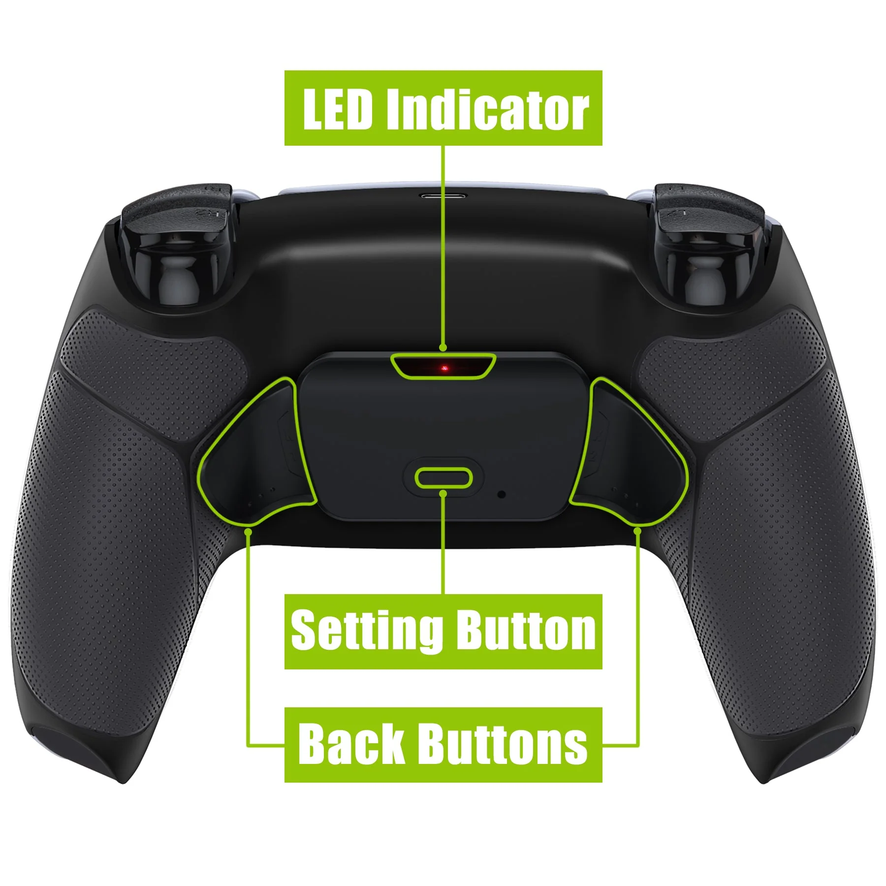 eXtremeRate Remappable Rise 2.0 Remap Kit for PS5 Controller BDM-010 & BDM-020 - Rubberized Black - Image 4