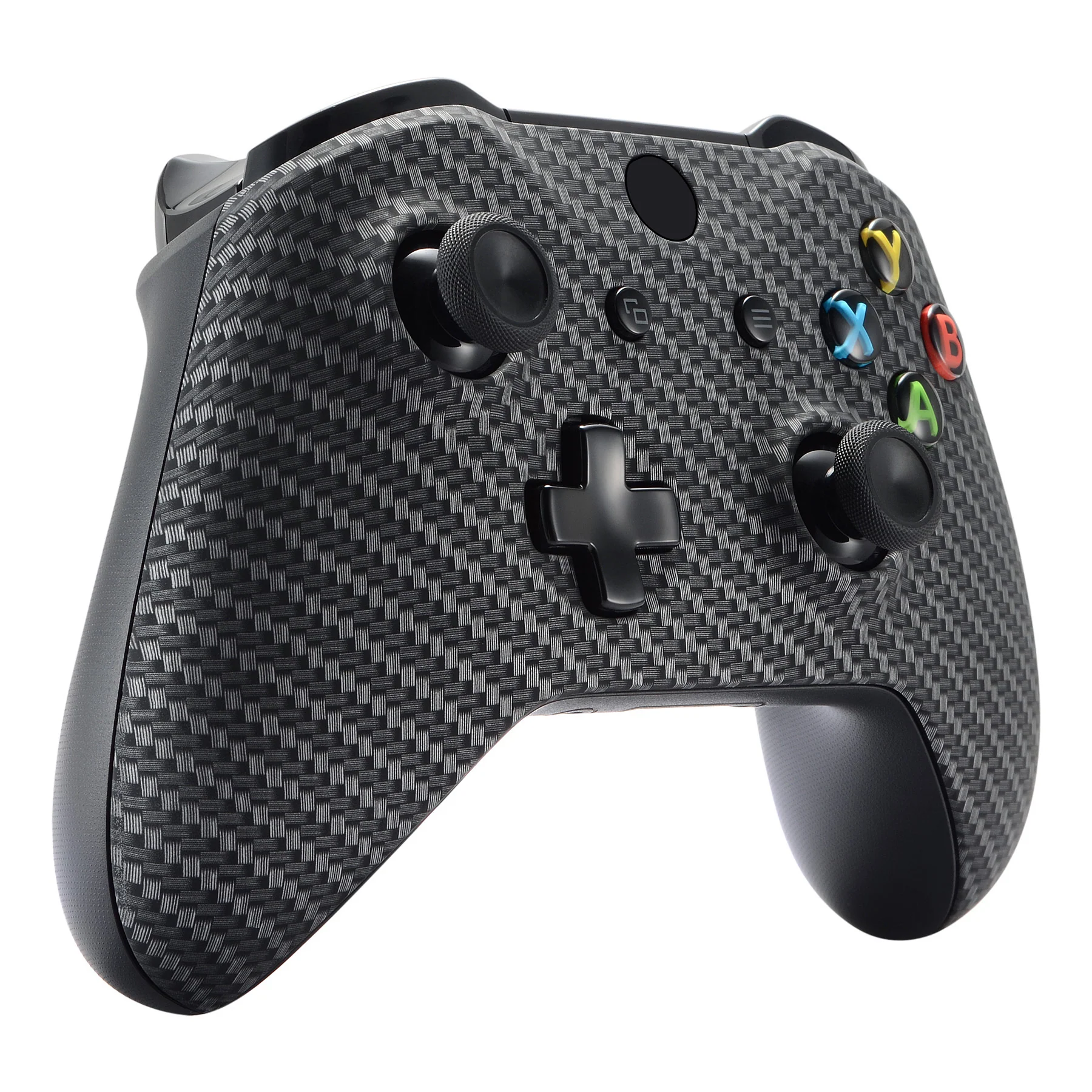 eXtremeRate Replacement Front Housing Shell for Xbox One X & S Controller (Model 1708) - Black Silver Carbon Fiber - Image 5