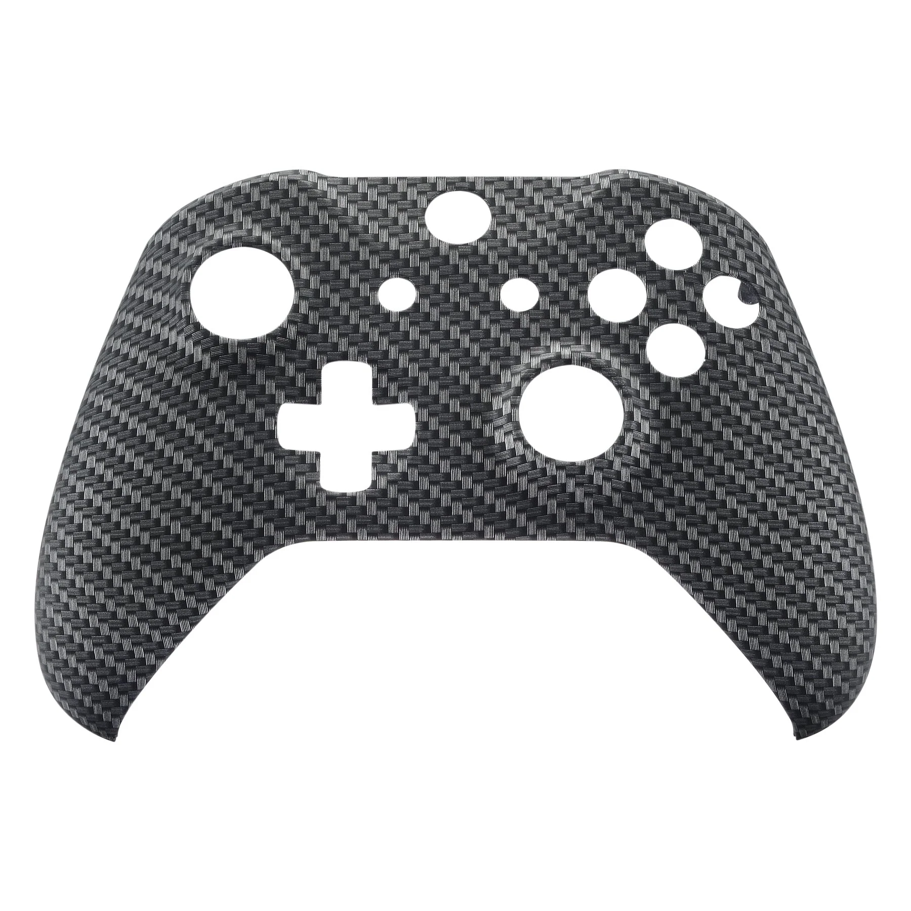 eXtremeRate Replacement Front Housing Shell for Xbox One X & S Controller (Model 1708) - Black Silver Carbon Fiber - Image 7