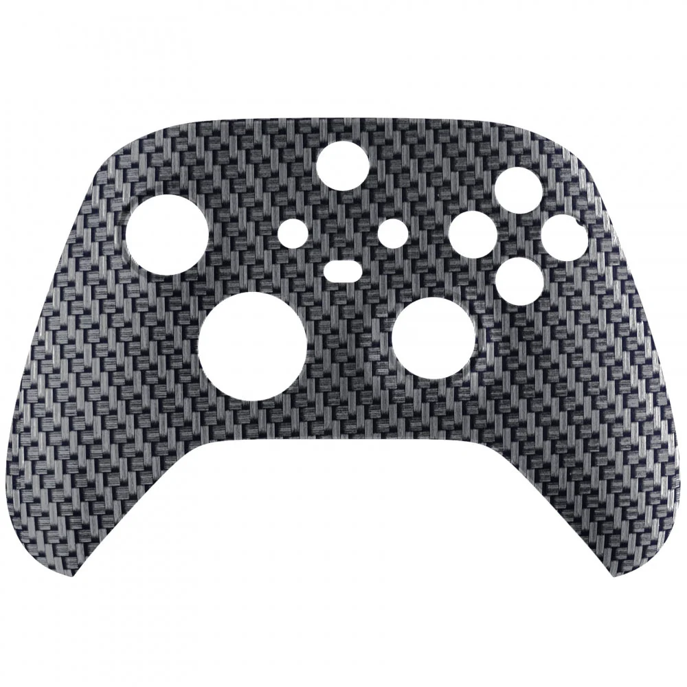 eXtremeRate Replacement Front Housing Shell for Xbox Series X & S Controller - Black Silver Carbon Fiber - Image 8