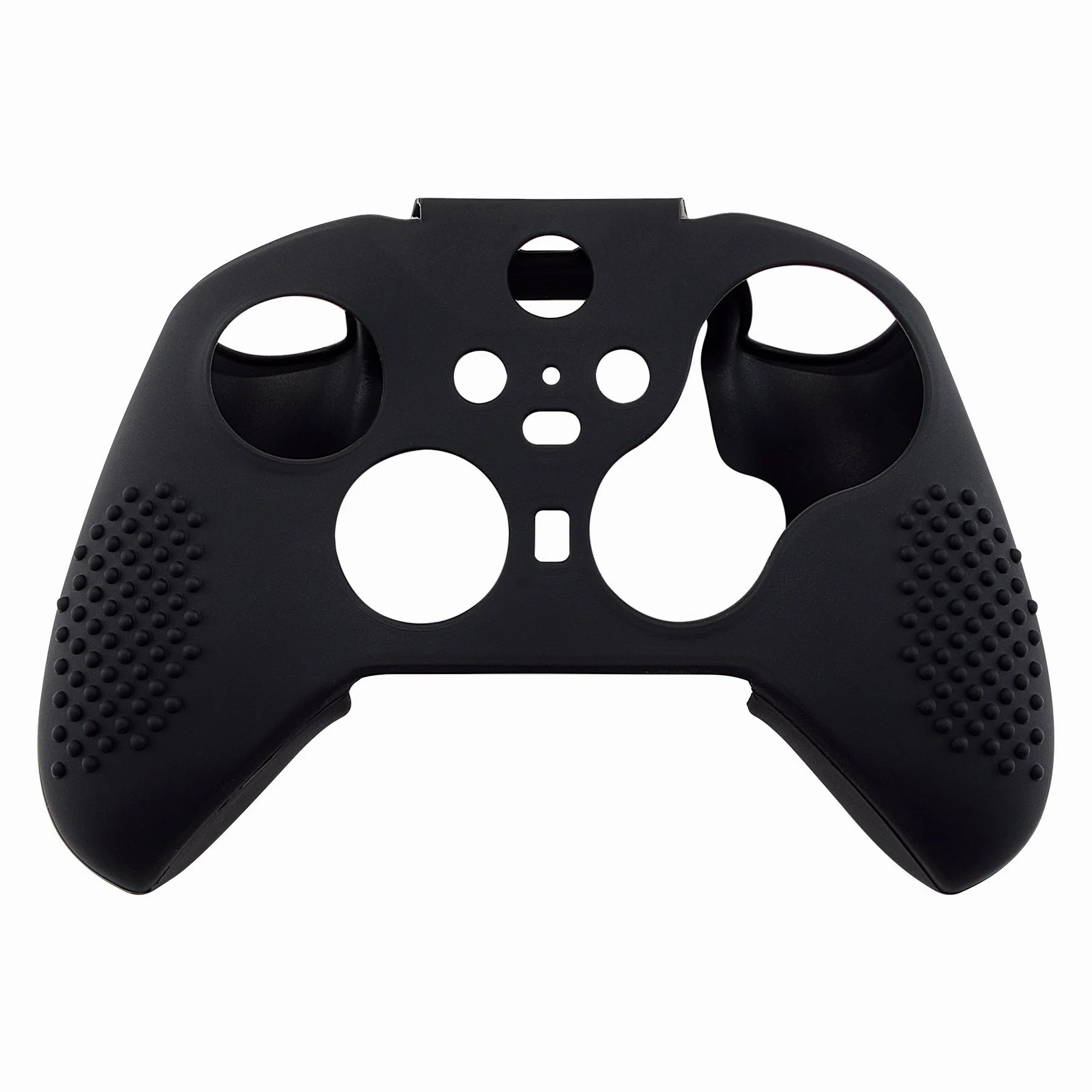 eXtremeRate PlayVital Protective Anti-Slip Silicone Case with Thumb Grips Caps for Xbox One Elite Series 2 & Elite 2 Core Controller - Black - Image 2