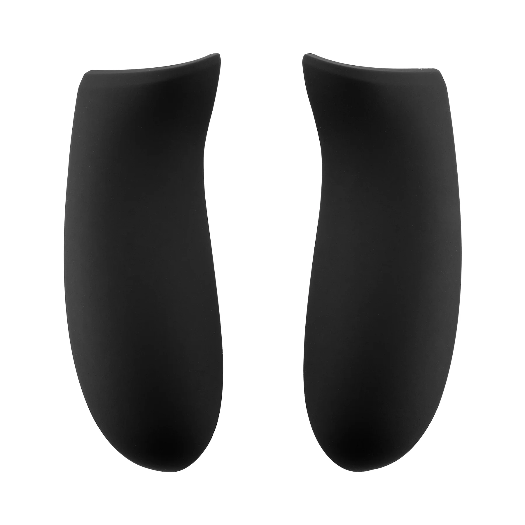 eXtremeRate Replacement Non-Slip Grips Side Rails Handles for Xbox One X & S Controller (Model 1708) - Black - Image 2
