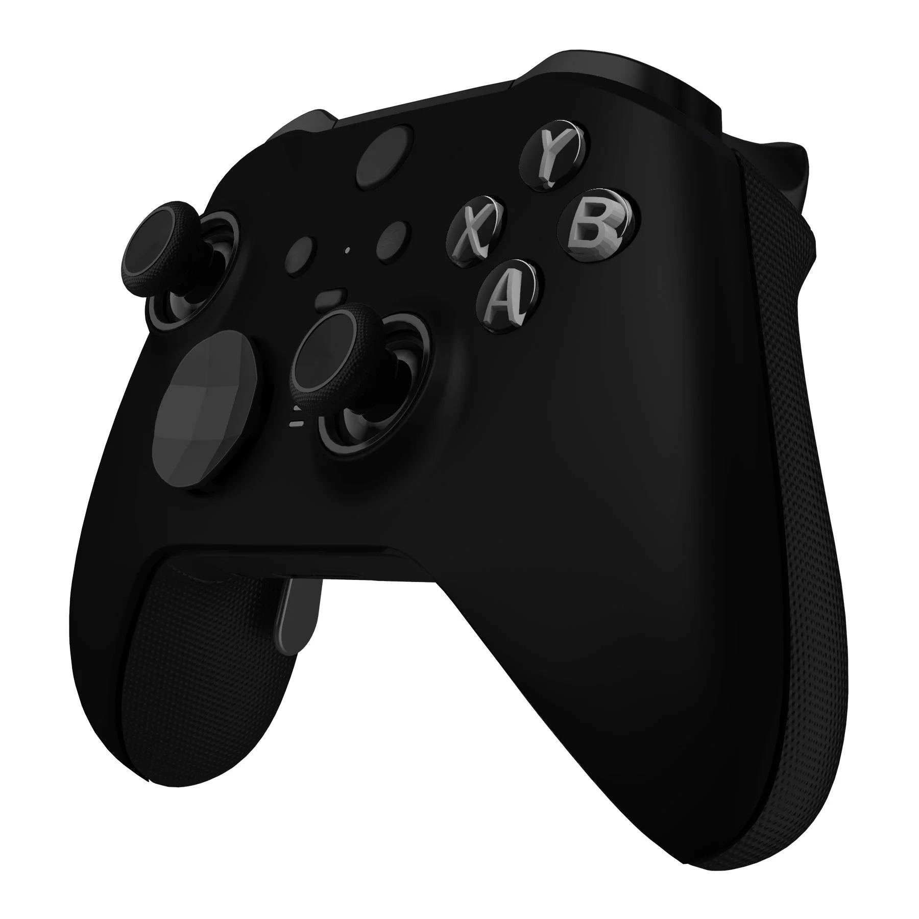 eXtremeRate Replacement Front Housing Shell Case with Accent Rings for Xbox One Elite Series 2 & Elite 2 Core Controller (Model 1797) - Black - Image 5