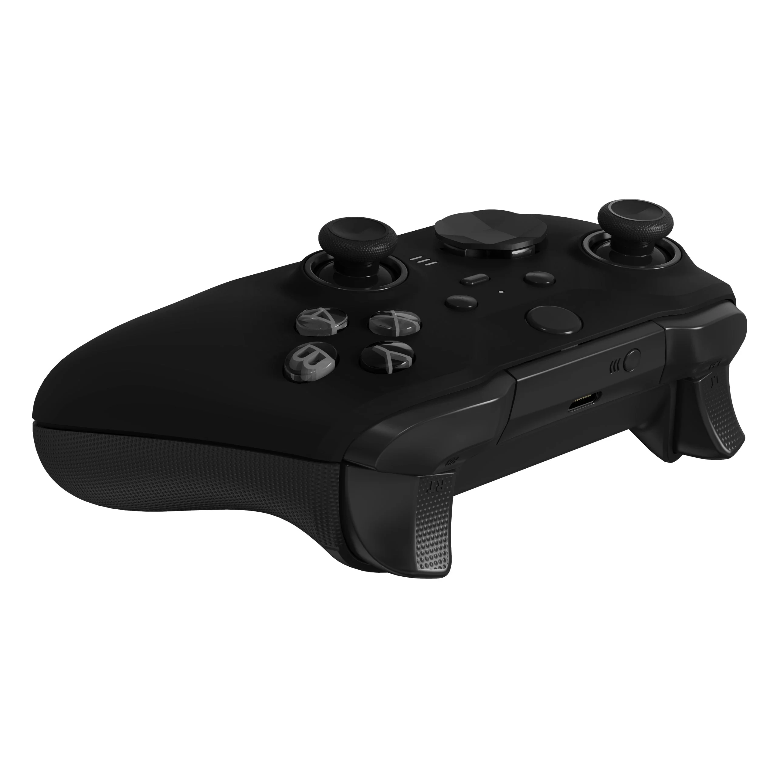 eXtremeRate Replacement Front Housing Shell Case with Accent Rings for Xbox One Elite Series 2 & Elite 2 Core Controller (Model 1797) - Black - Image 7