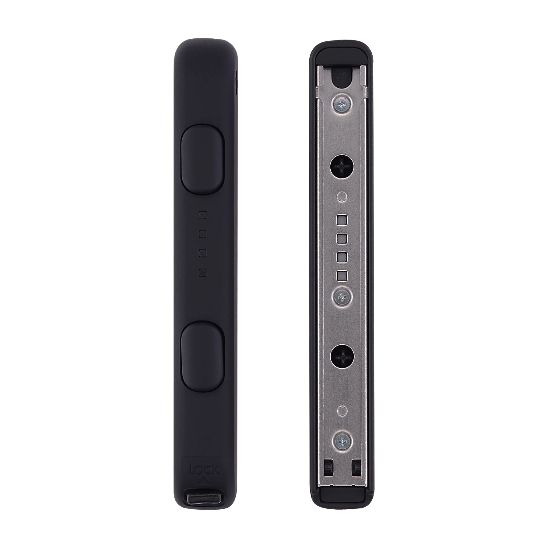 eXtremeRate 2 Pack Custom Replacement shell for Joycon Strap of NS Switch - Black - Image 3