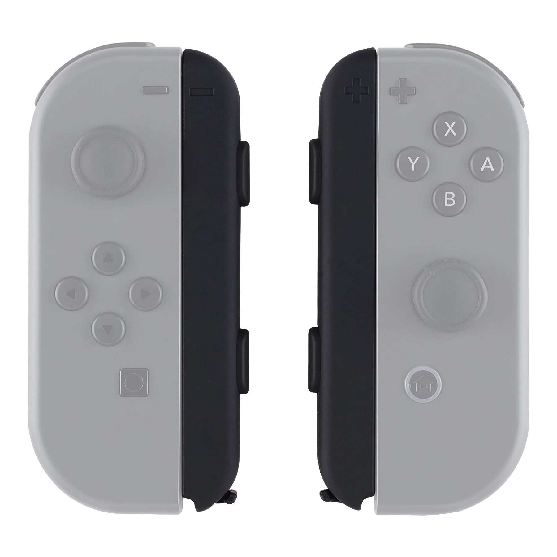 eXtremeRate 2 Pack Custom Replacement shell for Joycon Strap of NS Switch - Black - Image 6