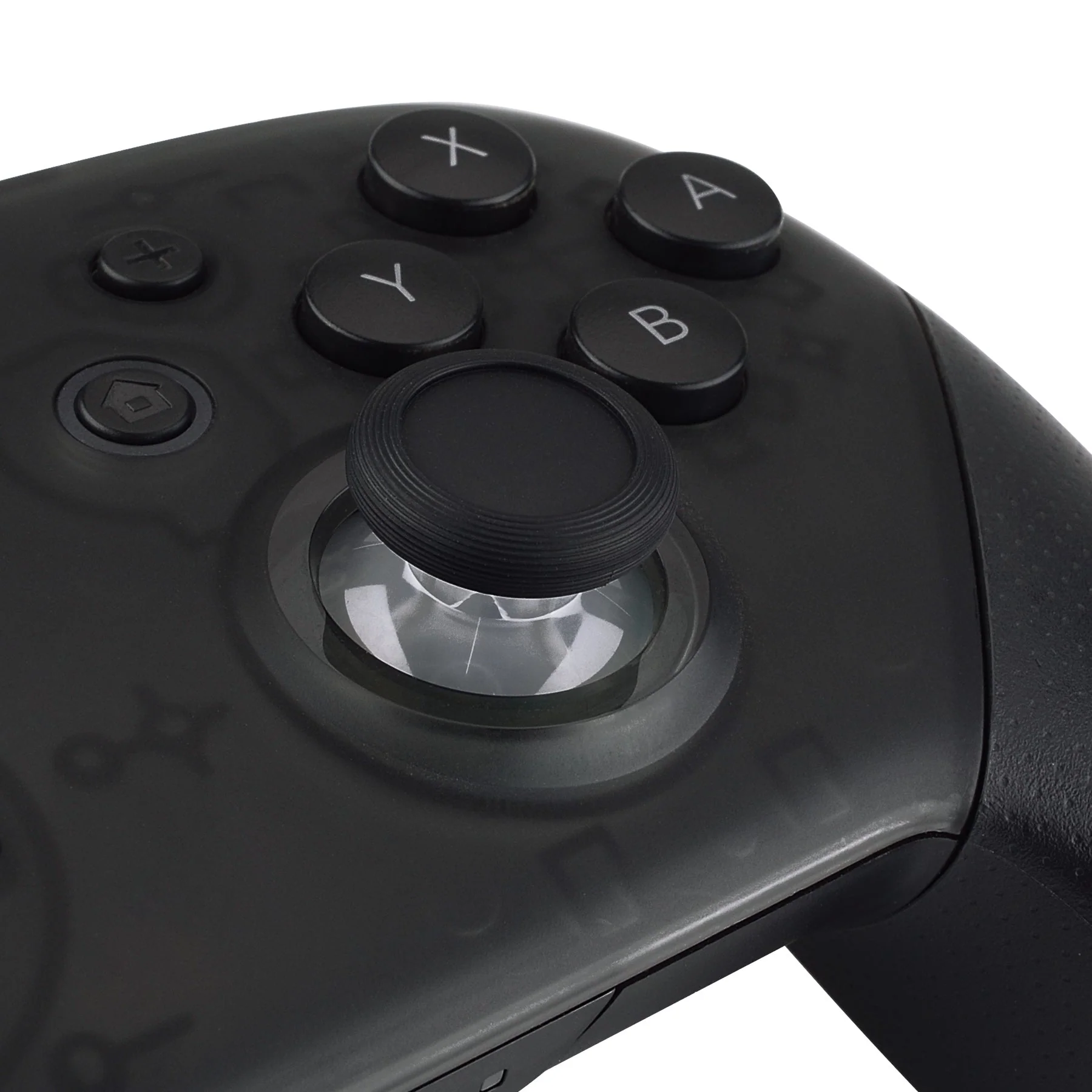 eXtremeRate Replacement Dual-color 3D Joystick Thumbsticks for Nintendo Switch Pro Controller - Black & Transparent - Image 4
