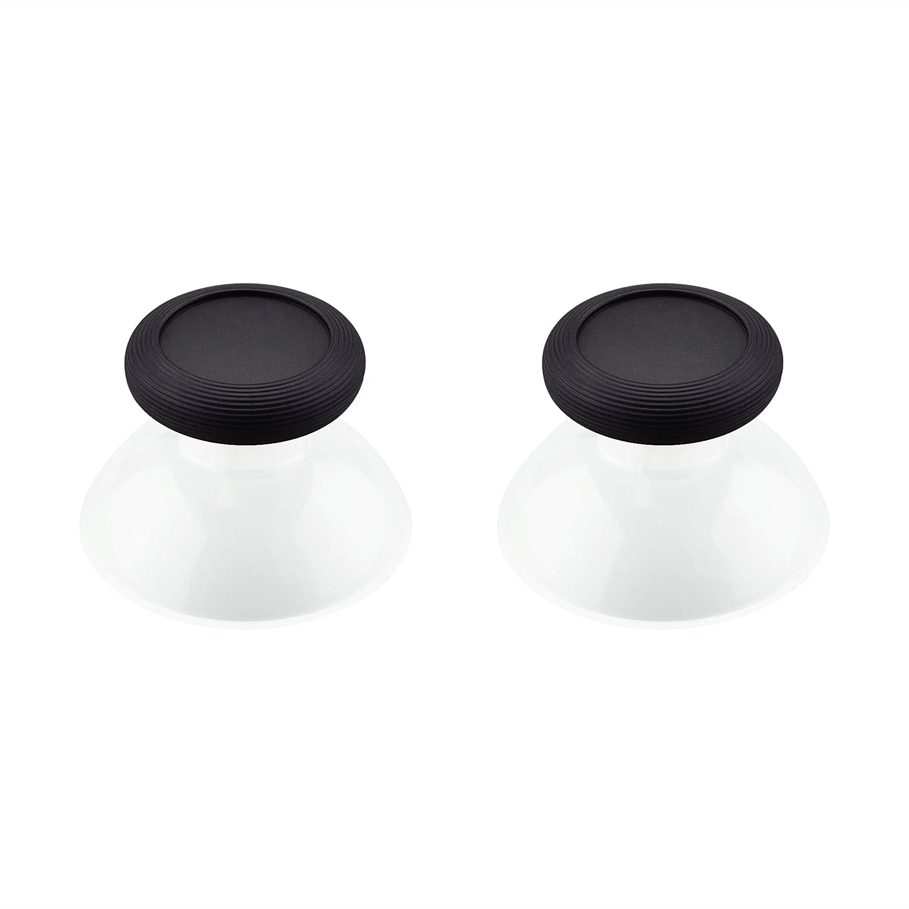 eXtremeRate Replacement Dual-color 3D Joystick Thumbsticks for Nintendo Switch Pro Controller - Black & Transparent - Image 5
