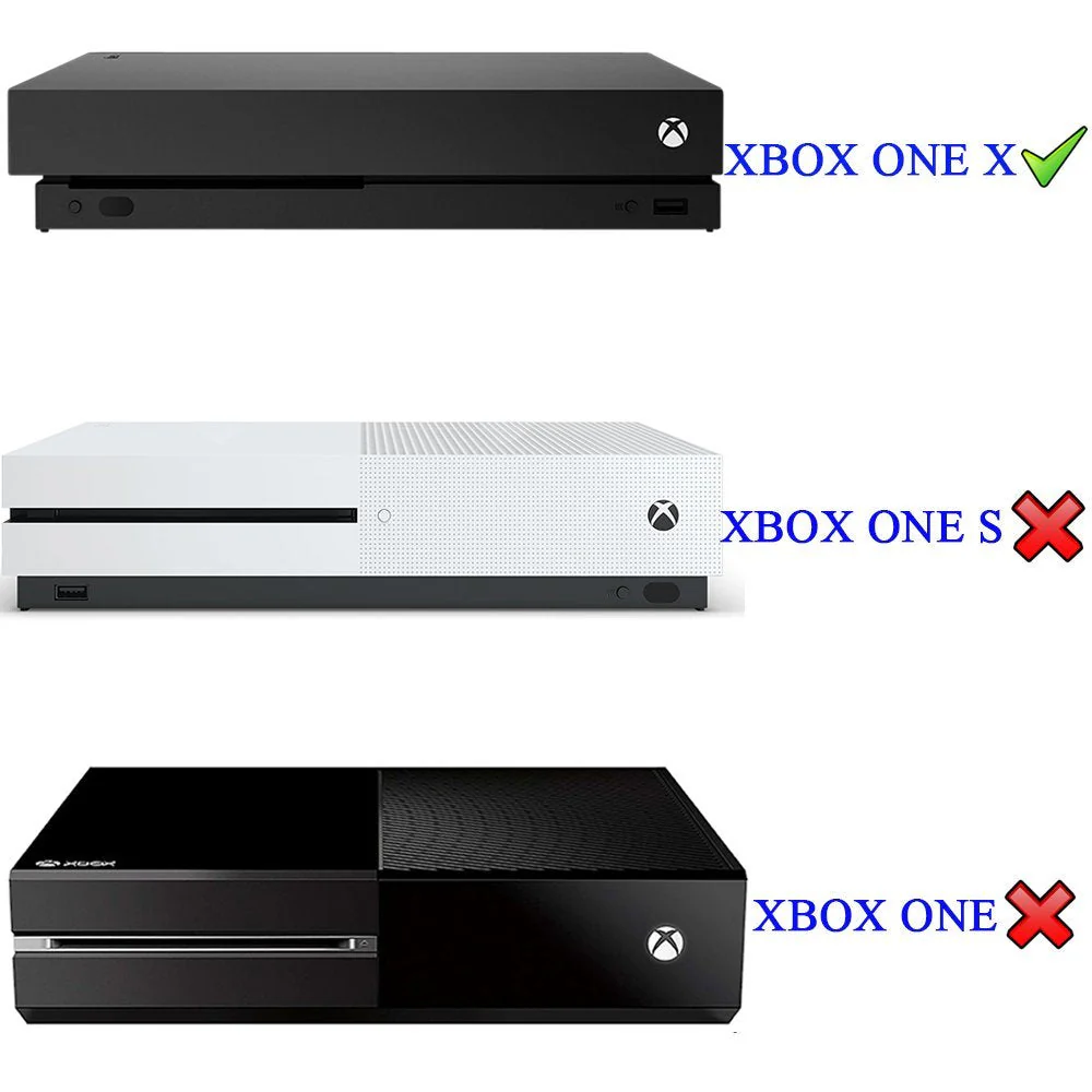 eXtremeRate Vertical Stand Holder for Xbox one X Console - Black - Image 2