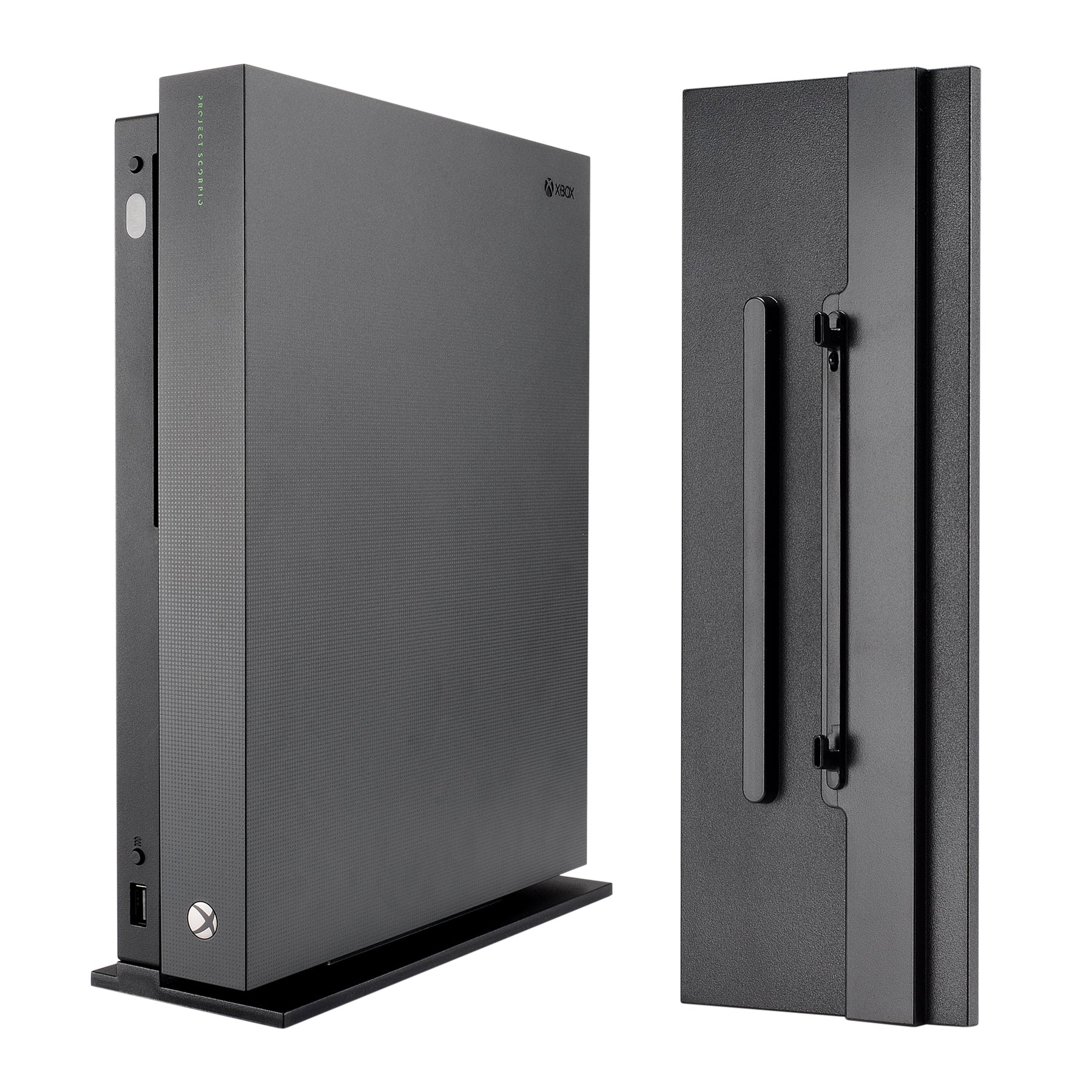 eXtremeRate Vertical Stand Holder for Xbox one X Console - Black - Image 3