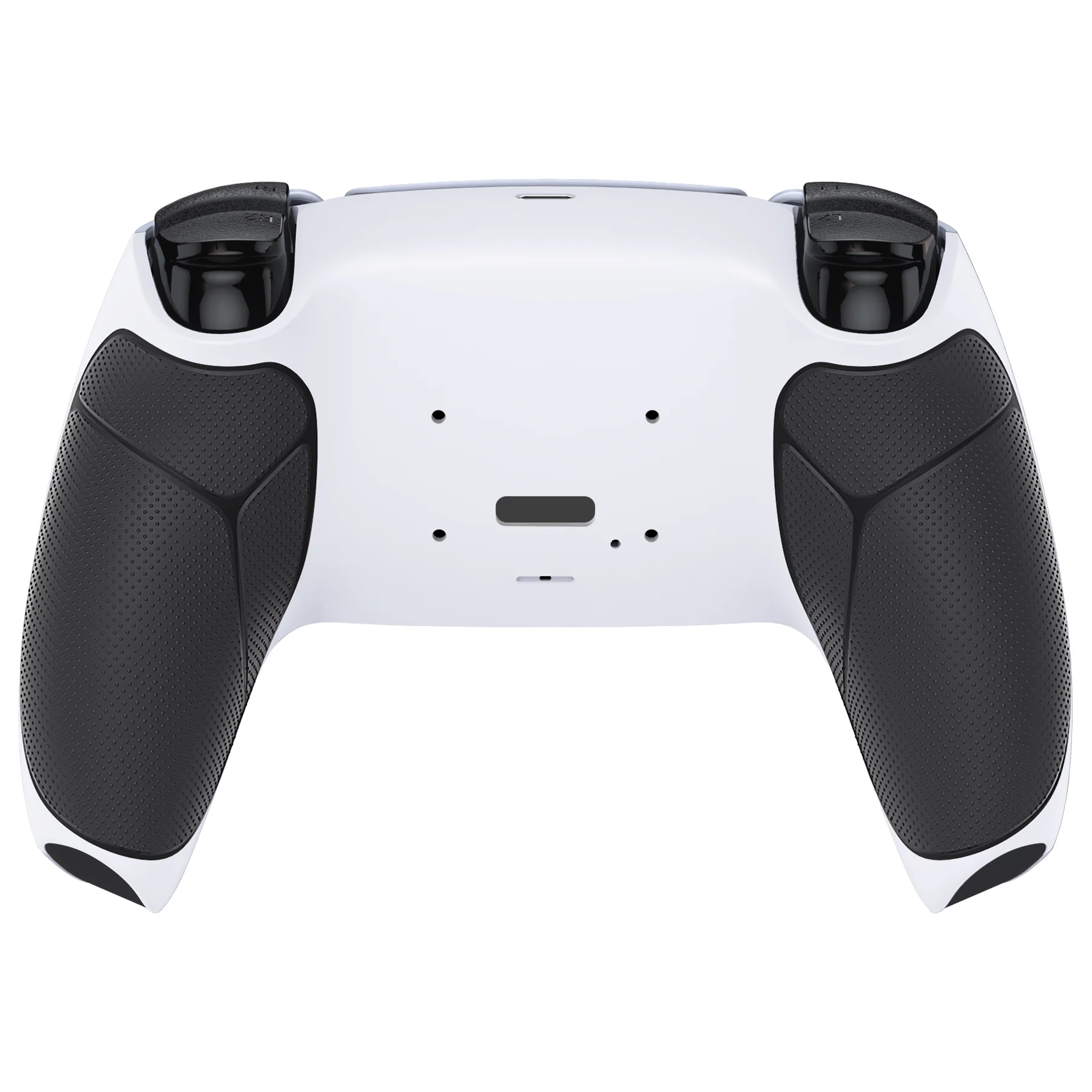 eXtremeRate Performance Grip Redesigned Back Shell for eXtremeRate RISE Remap Kit, Compatible with PS5 Controller - Rubberized Black White - Image 2