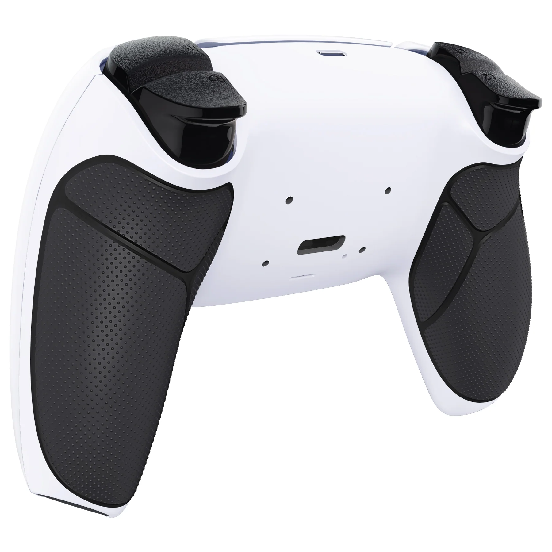 eXtremeRate Performance Grip Redesigned Back Shell for eXtremeRate RISE Remap Kit, Compatible with PS5 Controller - Rubberized Black White - Image 4